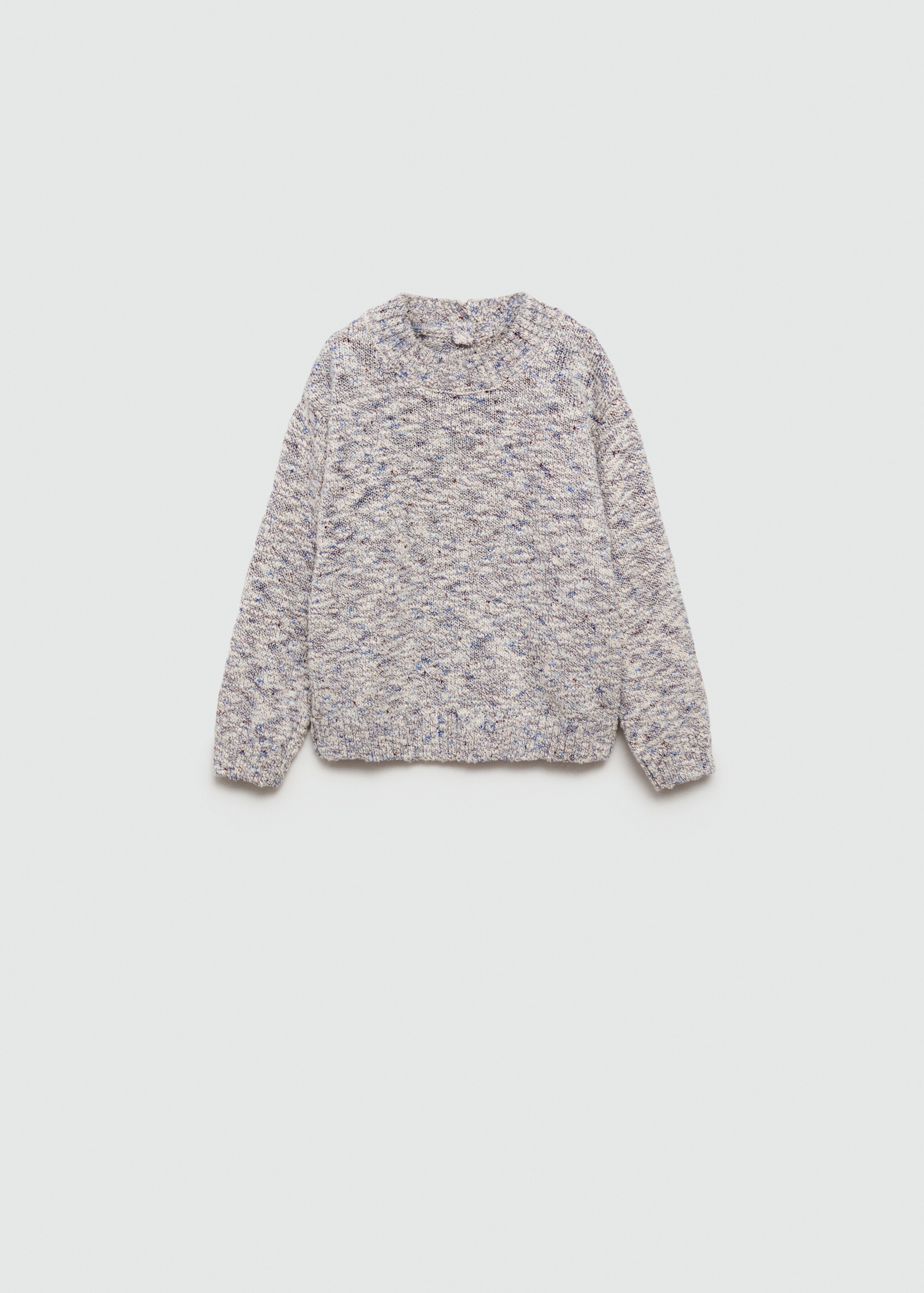 Pull-over combiné maille - Article sans modèle, Écru. Ref: 77084793-00.