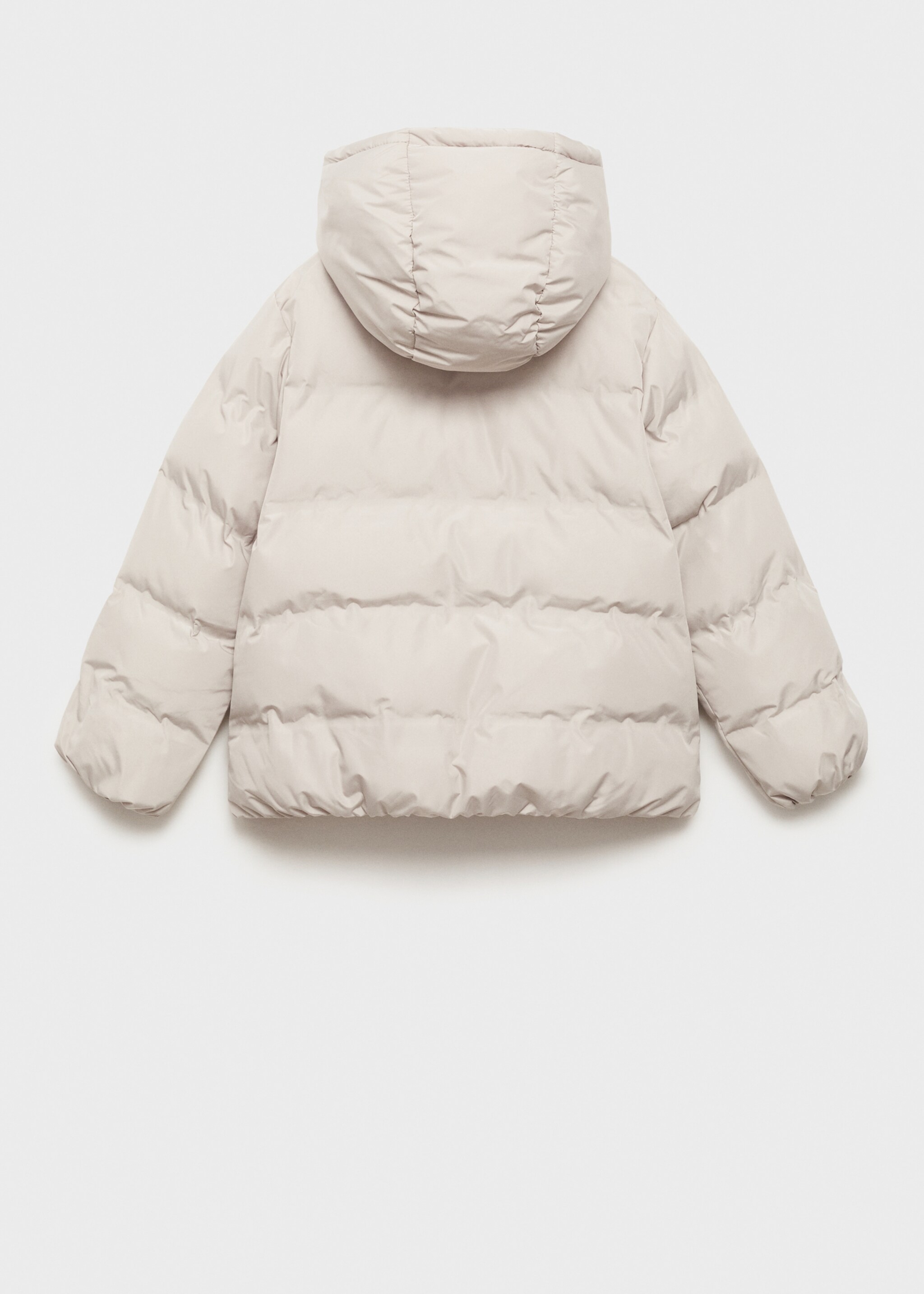 Anorak acolchado capucha - Reverso del artículo, Gris claro/pastel. Ref: 77085146-00.