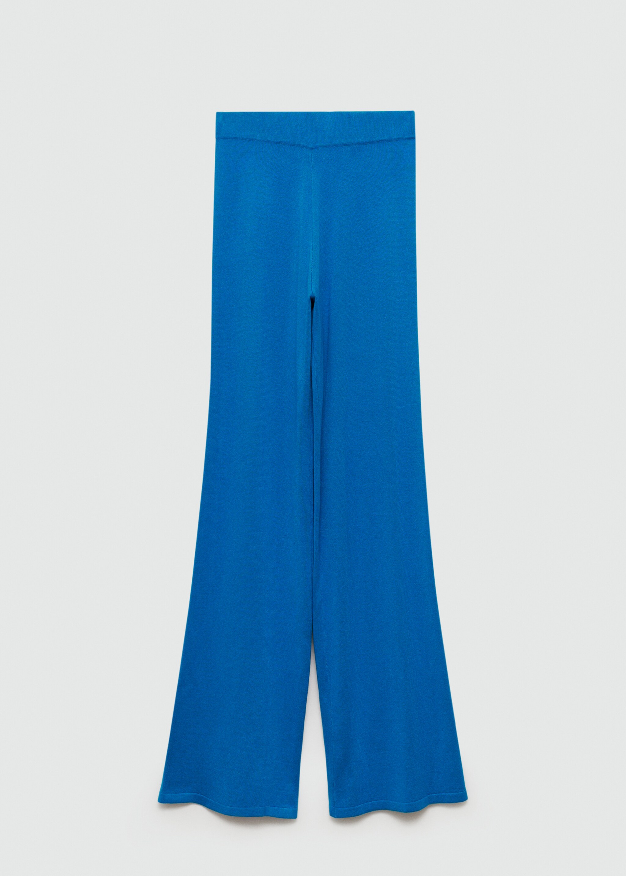 Knitted wide leg trousers - Article without model, Vibrant blue. Ref: 77085148-00.