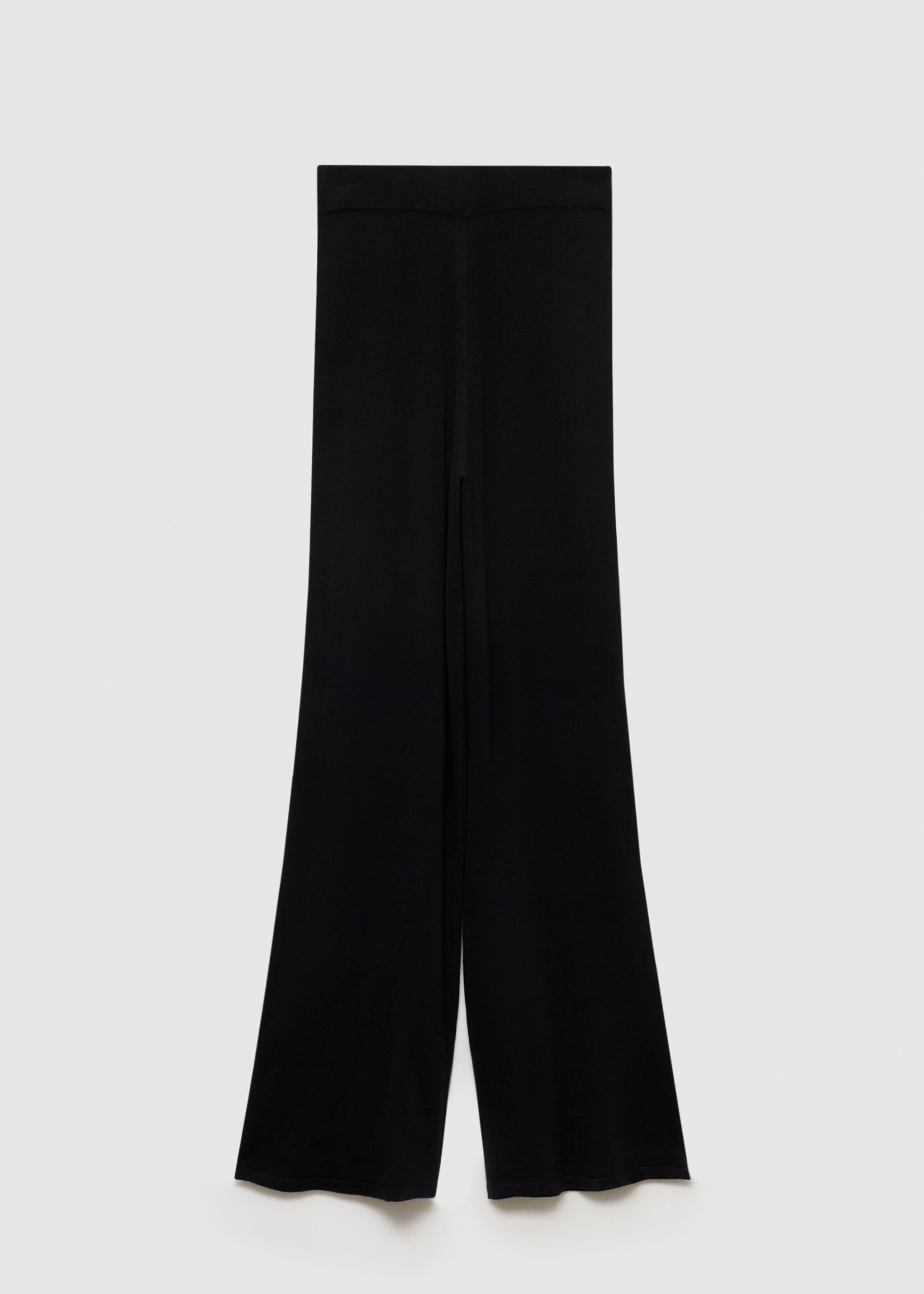 Wideleg-Strickhose - Artikel ohne Model, Schwarz. Ref: 77085148-00.