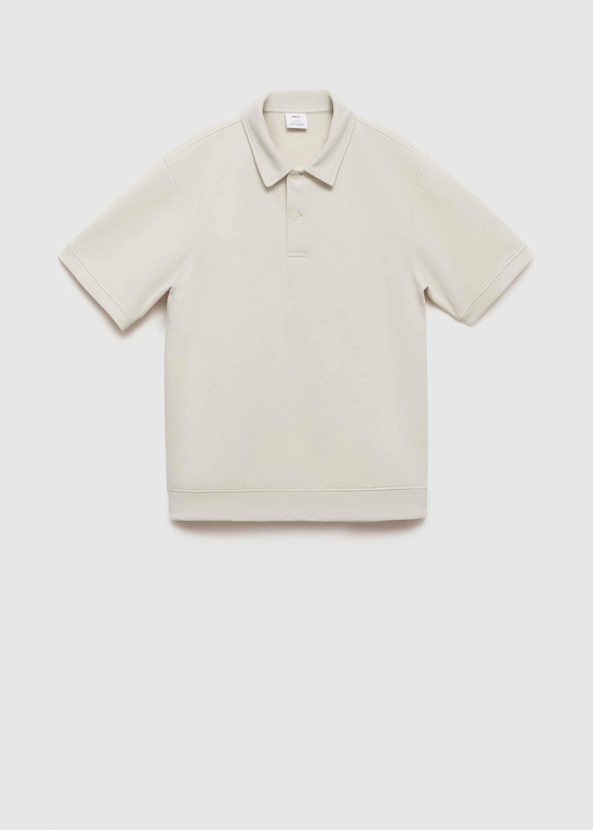 Polo regular fit tejido sudadera - Artículo sin modelo