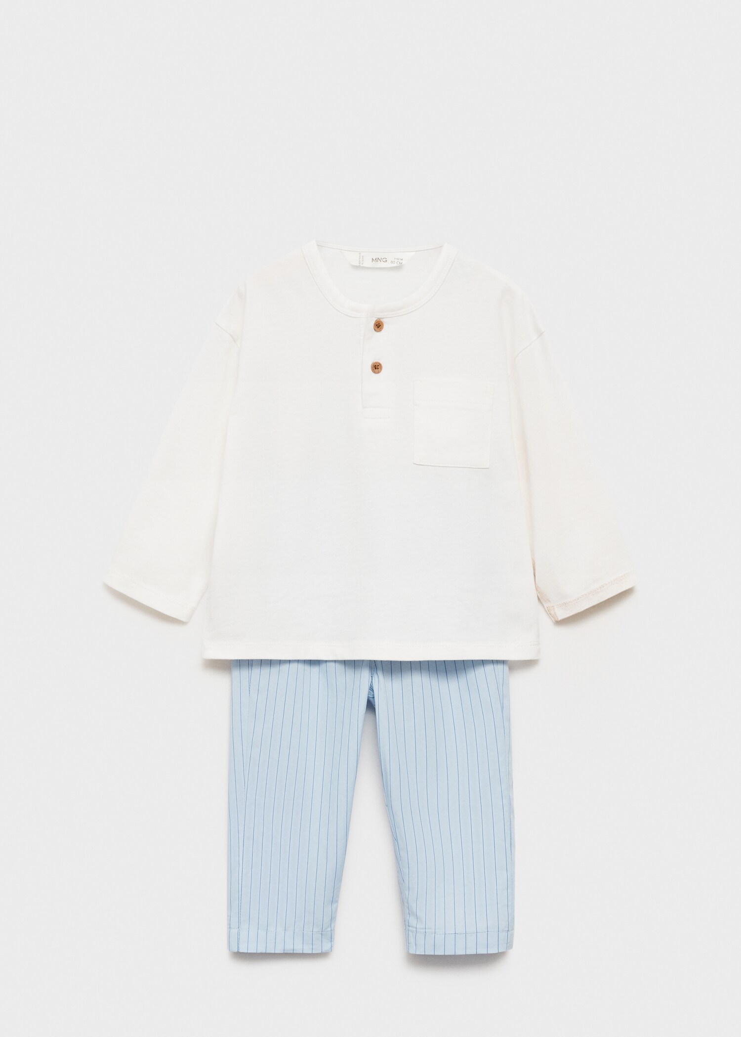 Striped long pyjamas - Article without model