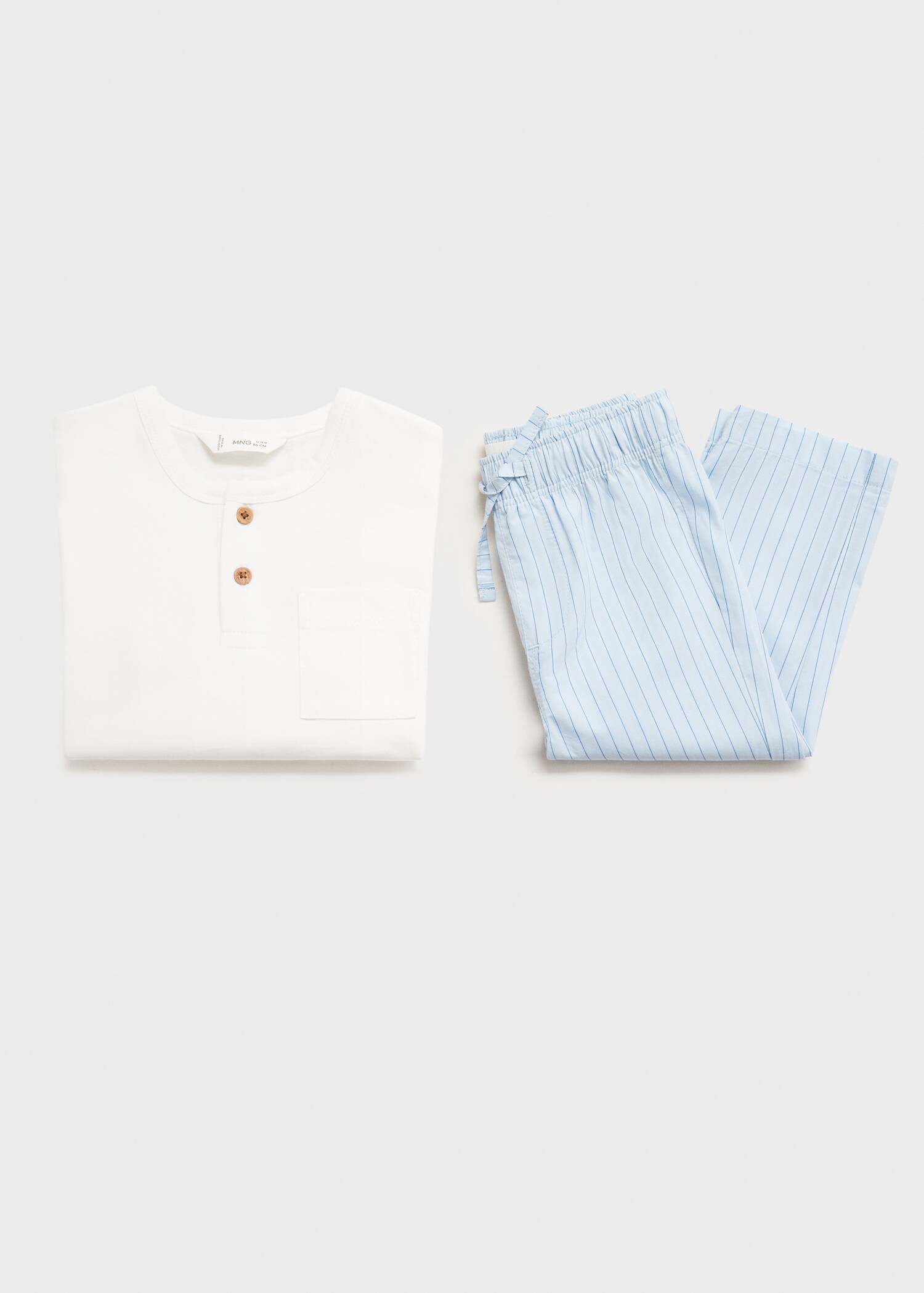 Striped long pyjamas - Details of the article 0