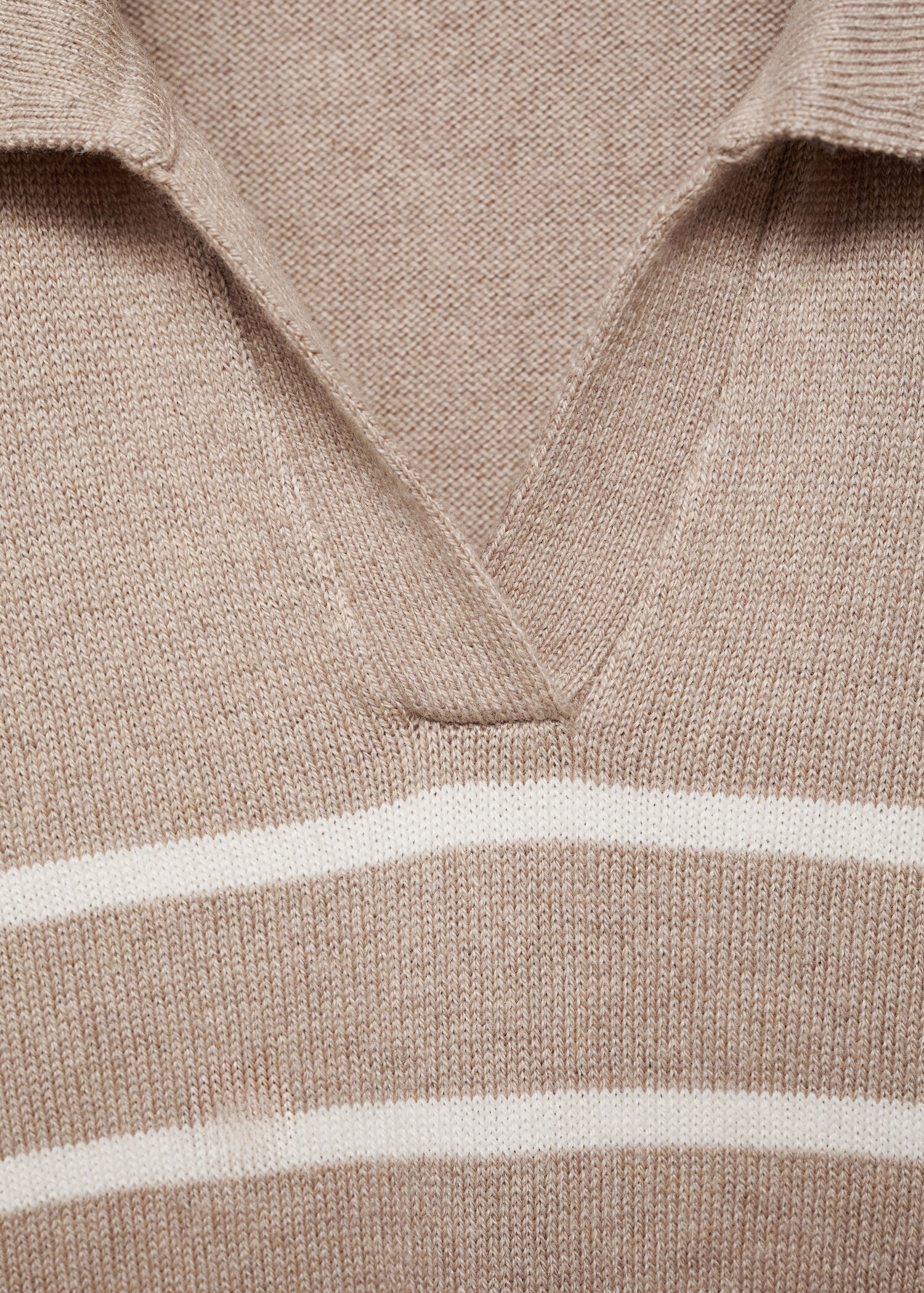 Striped polo-neck sweater - Details of the article 8