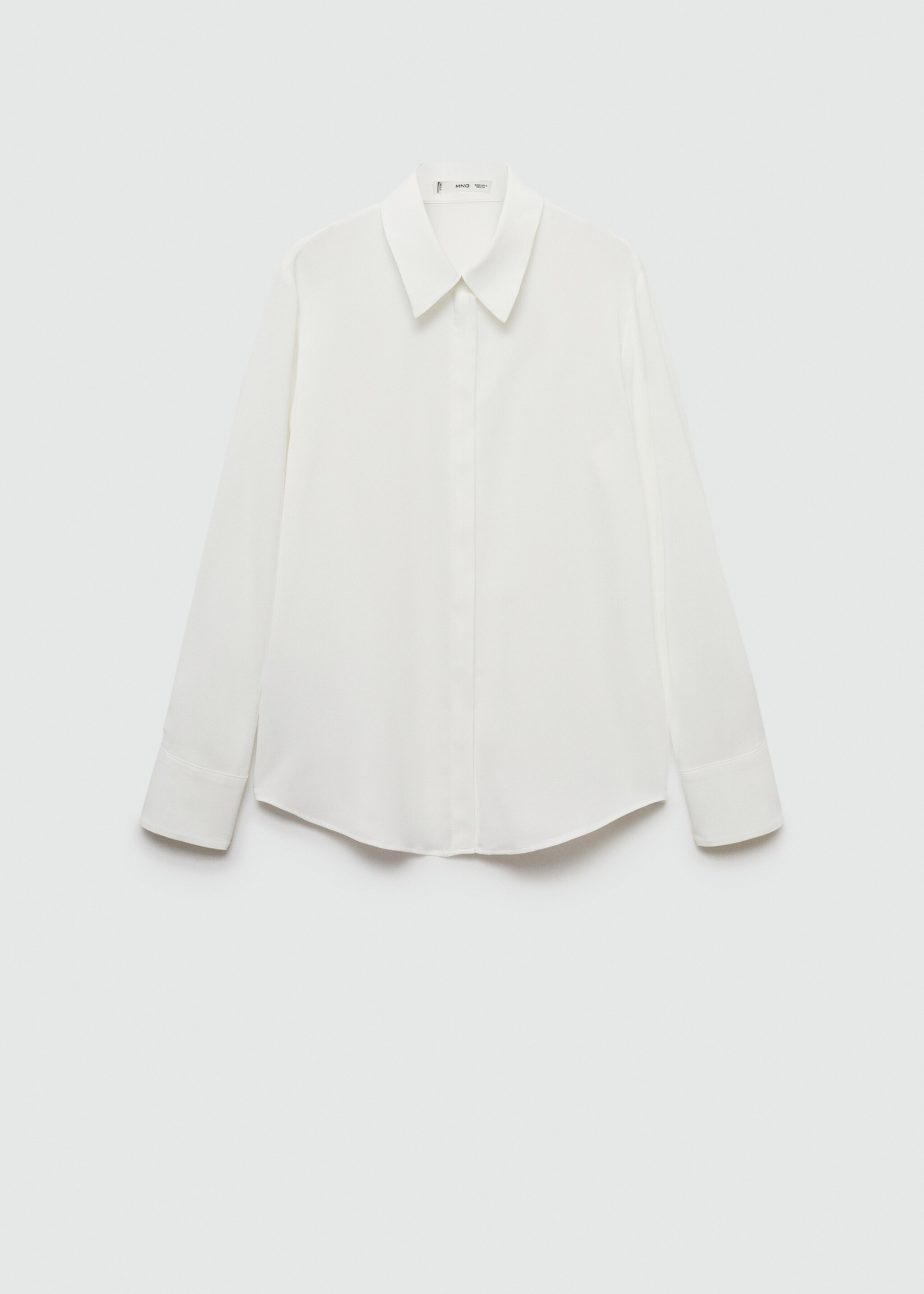 Fluid long-sleeved shirt - Article without model, Off White. Ref: 77085628-00.