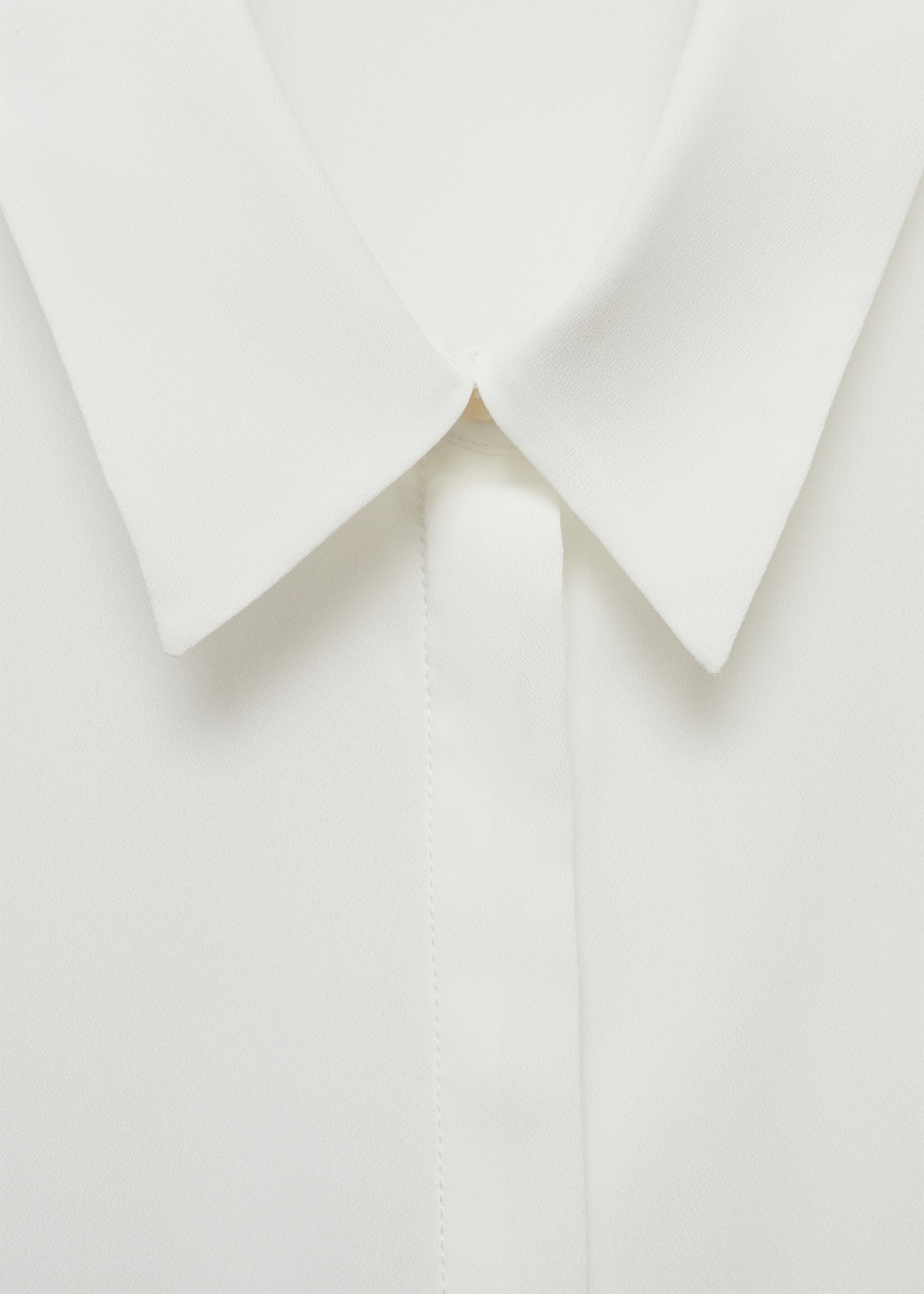 Fluid long-sleeved shirt - Details of the article 0, Off White. Ref: 77085628-00.