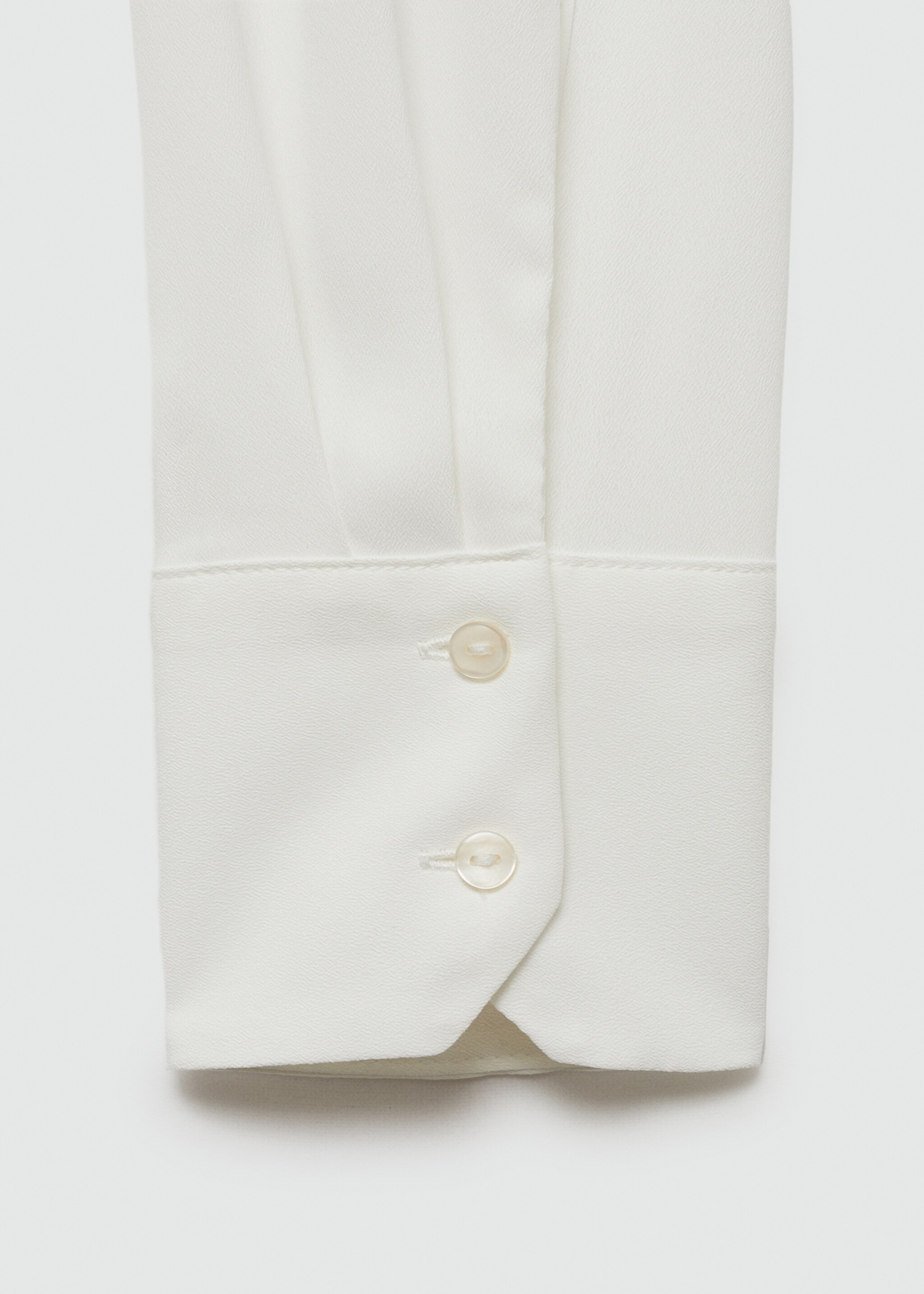 Fluid long-sleeved shirt - Details of the article 8, Off White. Ref: 77085628-00.