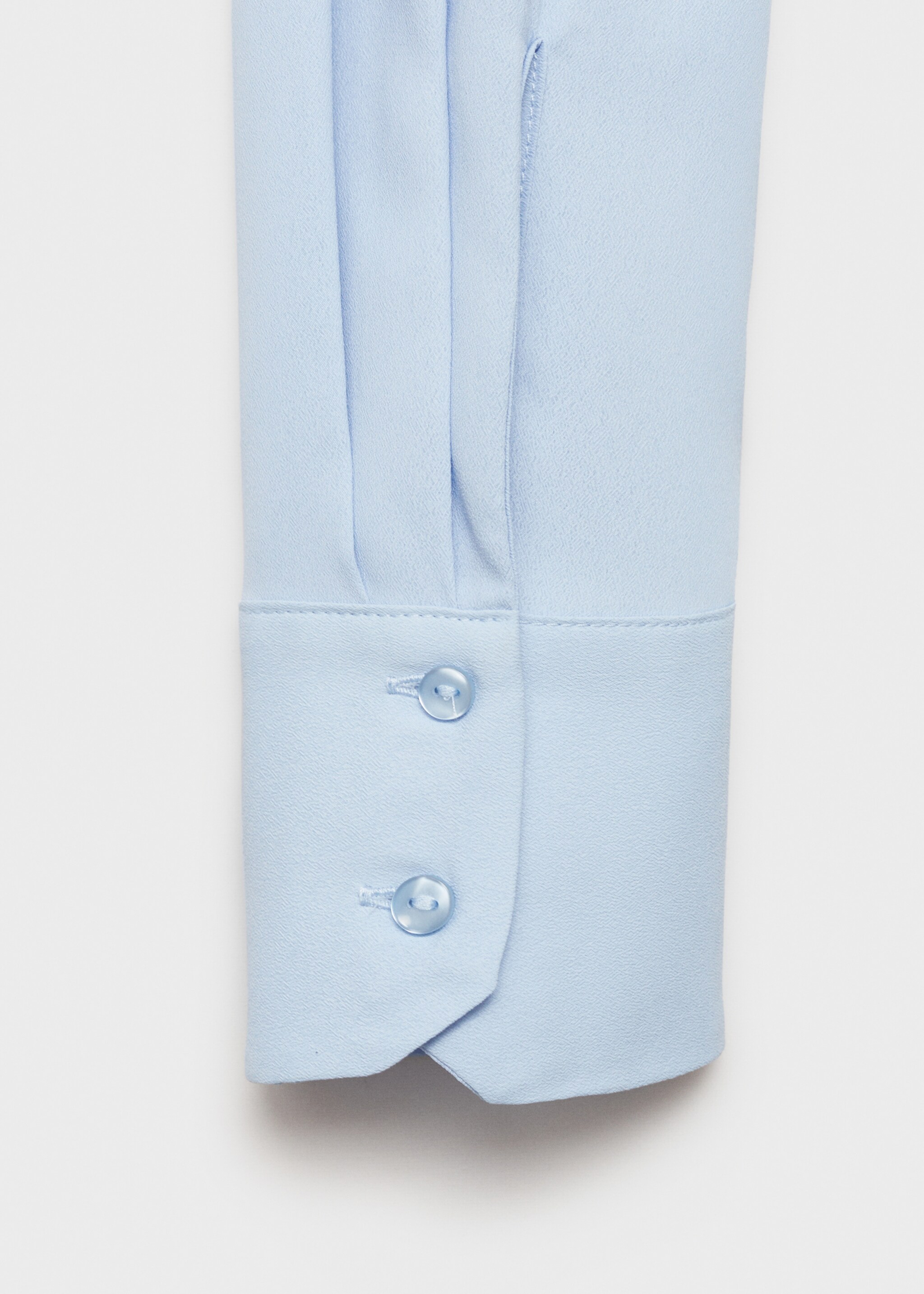 Camisa manga larga fluida - Detalle del artículo 0, Azul celeste. Ref: 77085628-00.