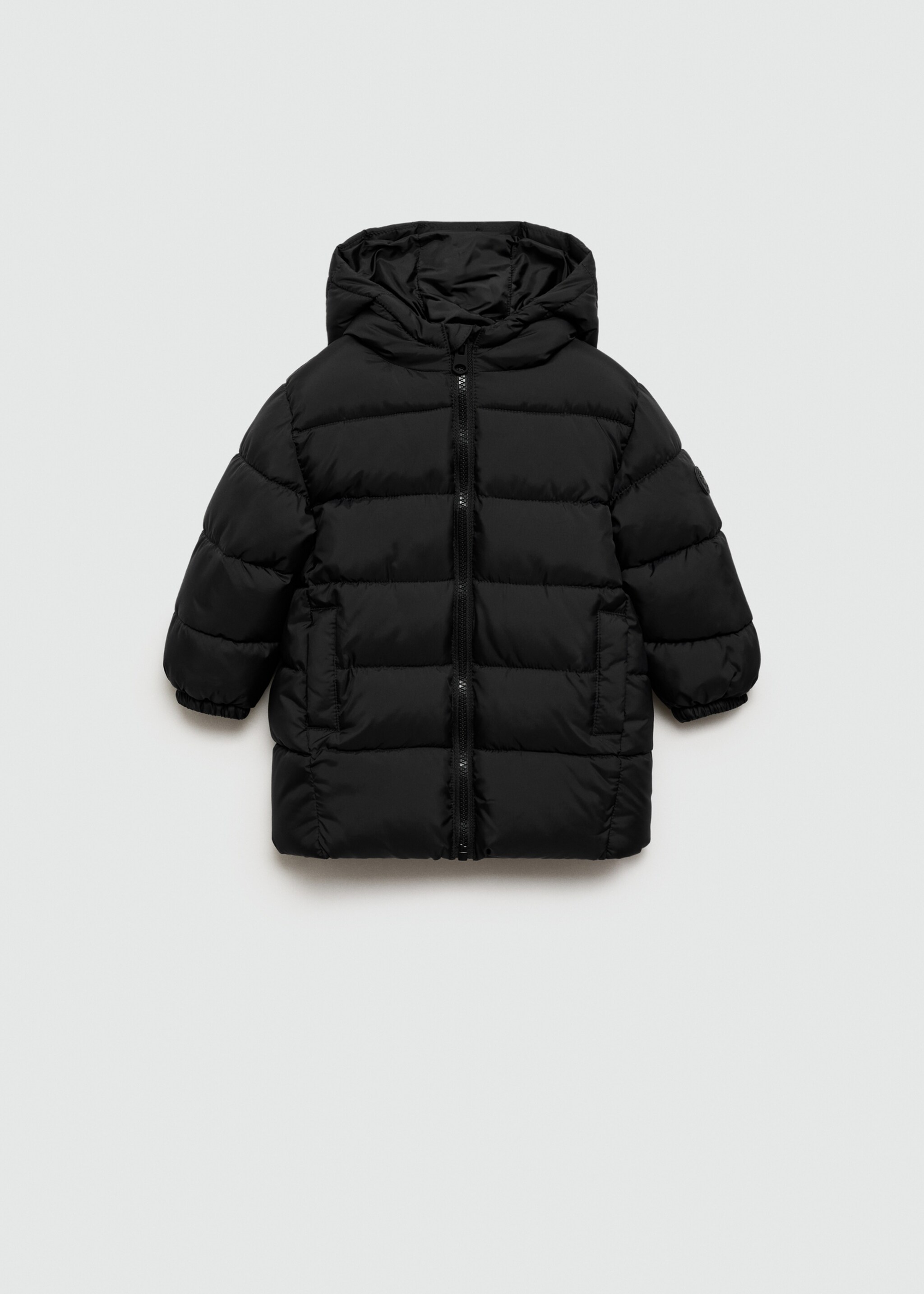 Anorak largo acolchado - Artículo sin modelo, Negro. Ref: 77085629-00.