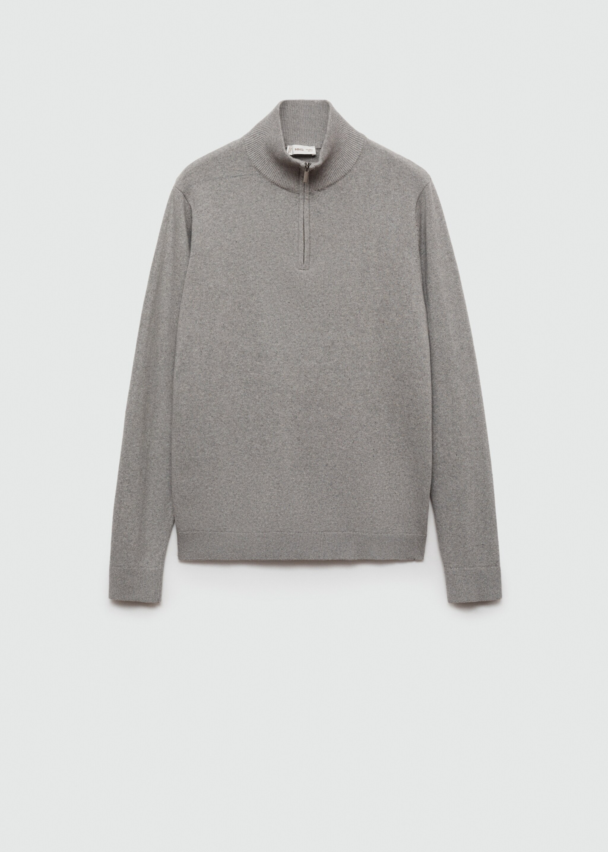Funnel neck sweater - Article without model, Grey. Ref: 77085632-00.