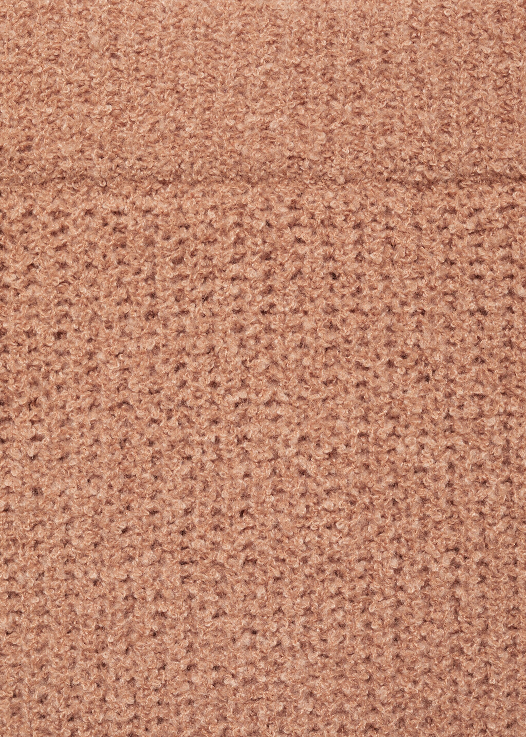 Flared ribbed skirt - Details of the article 8, Medium Brown. Ref: 77085642-00.