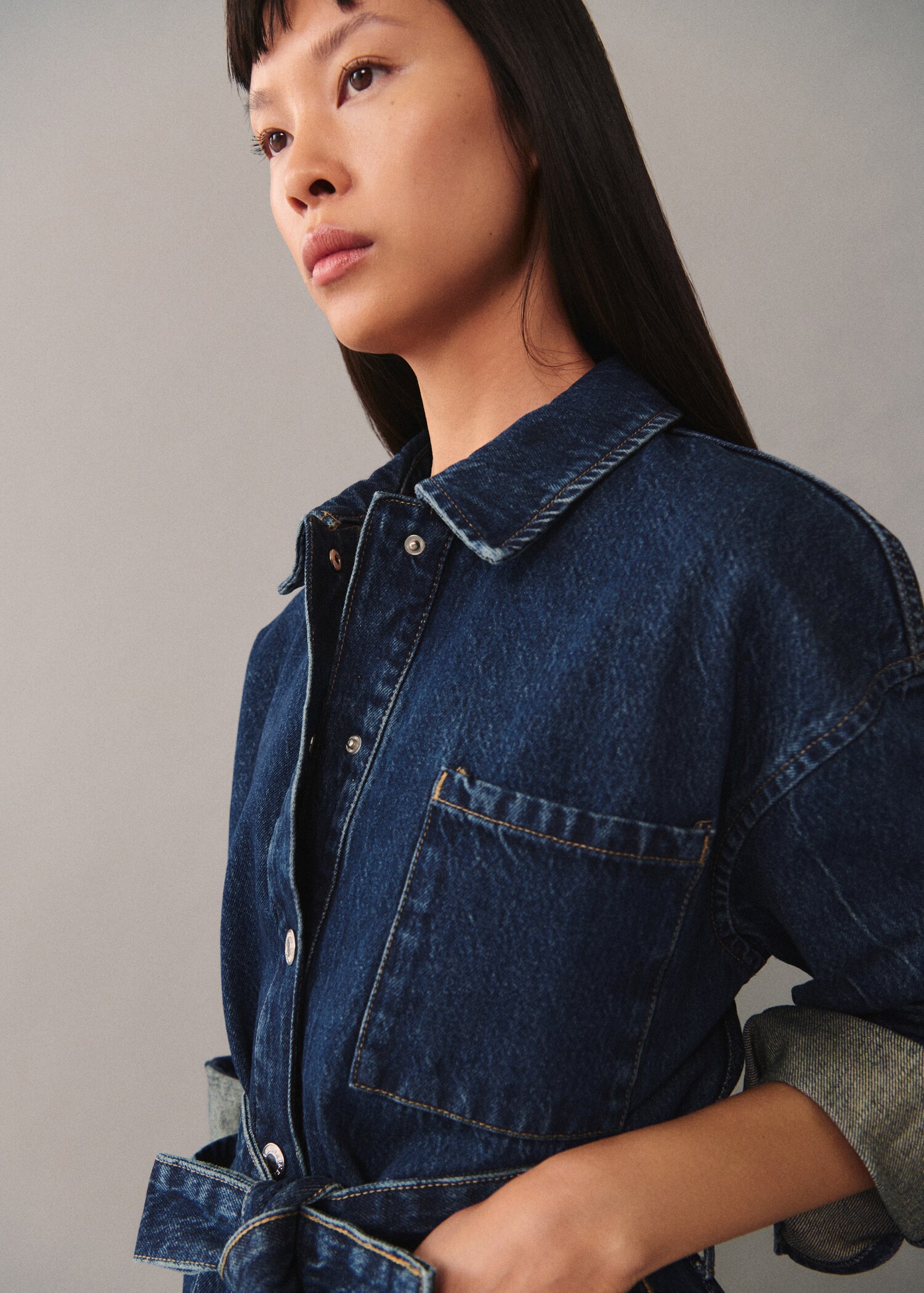 Τζάκετ denim φιόγκος - Λεπτομέρεια του προϊόντος 2