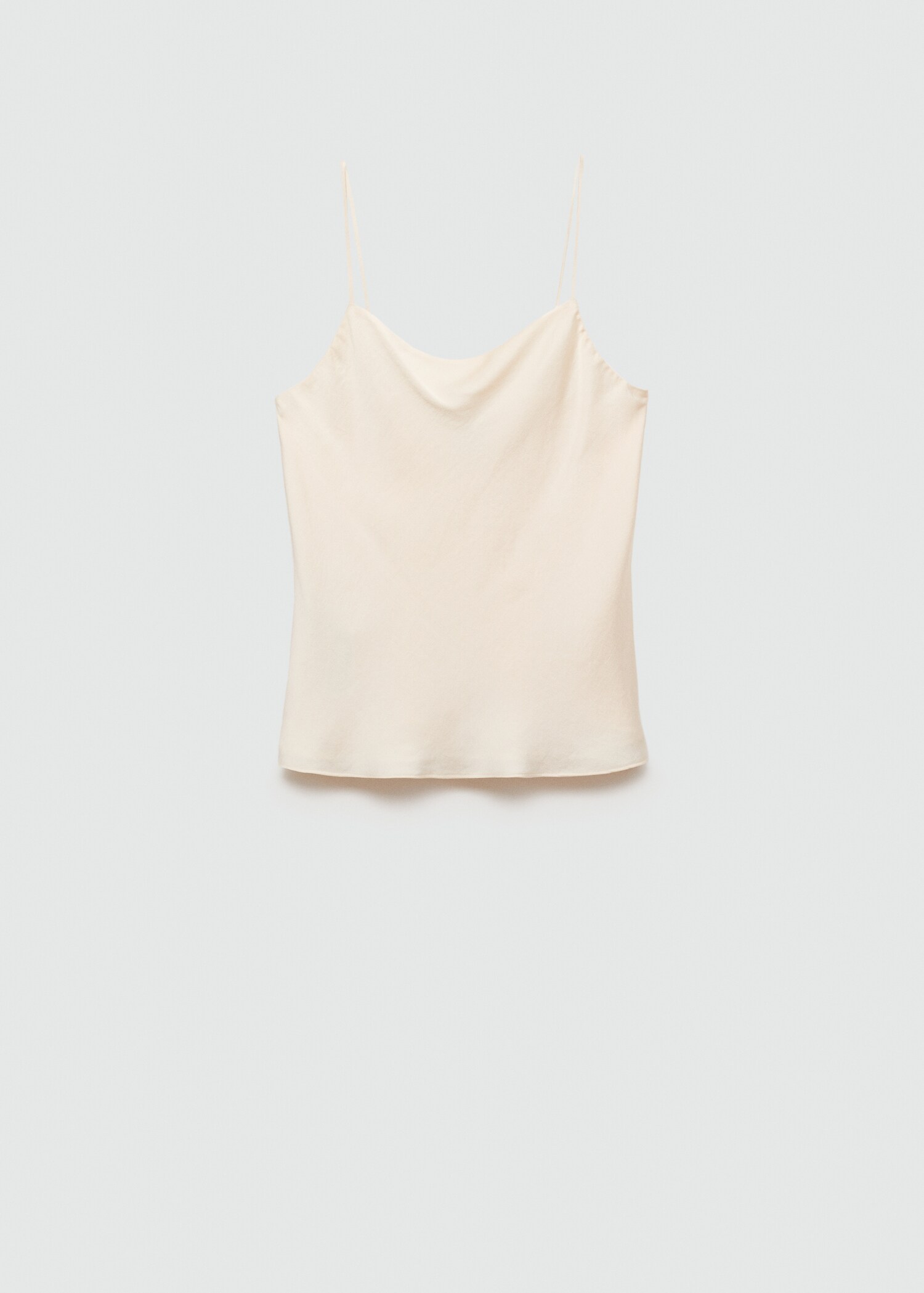 Satin top with thin straps - Article without model