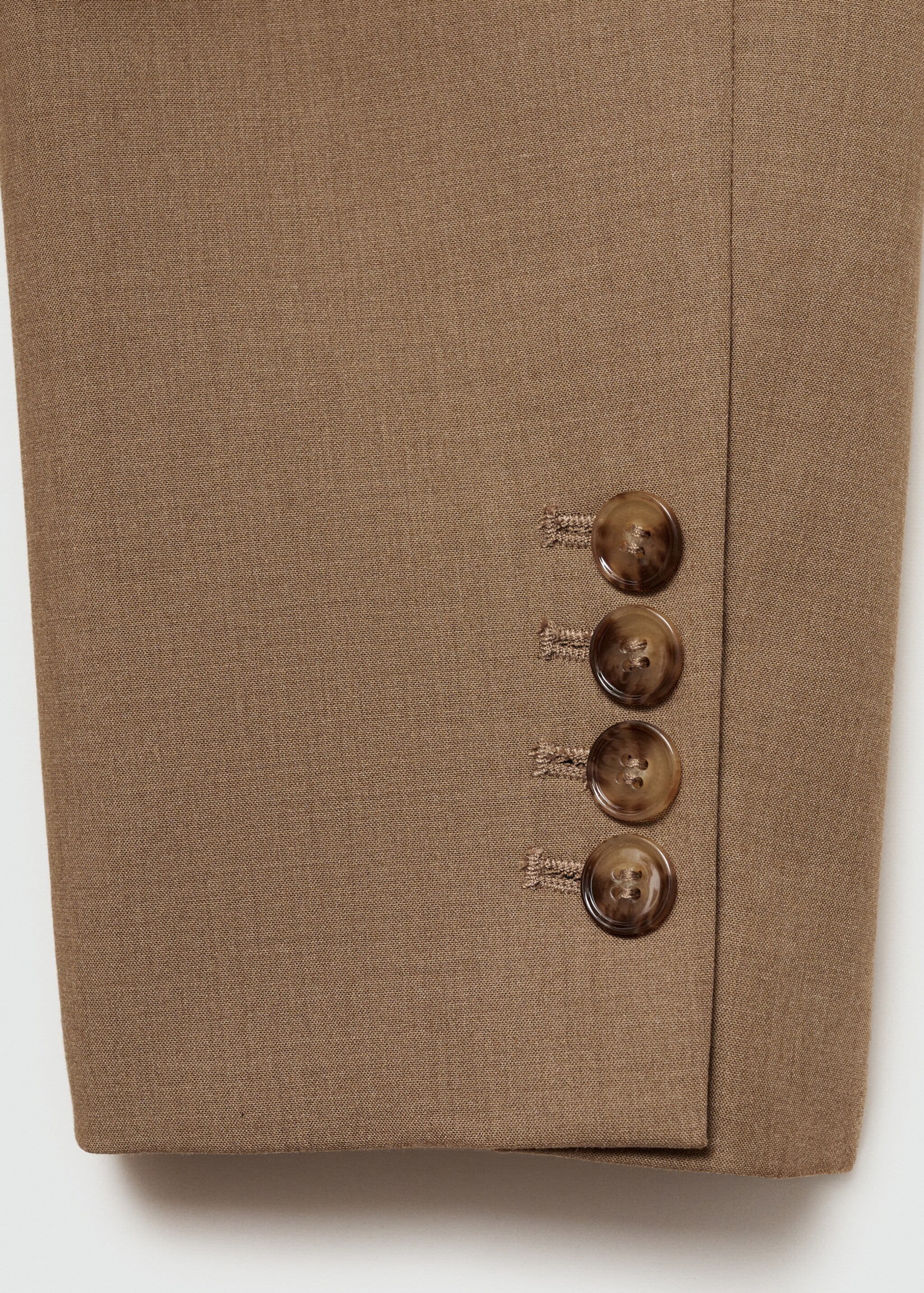 Blazer droit double boutonnage - Détail de l'article 0, Marron moyen. Ref: 77085649-00.