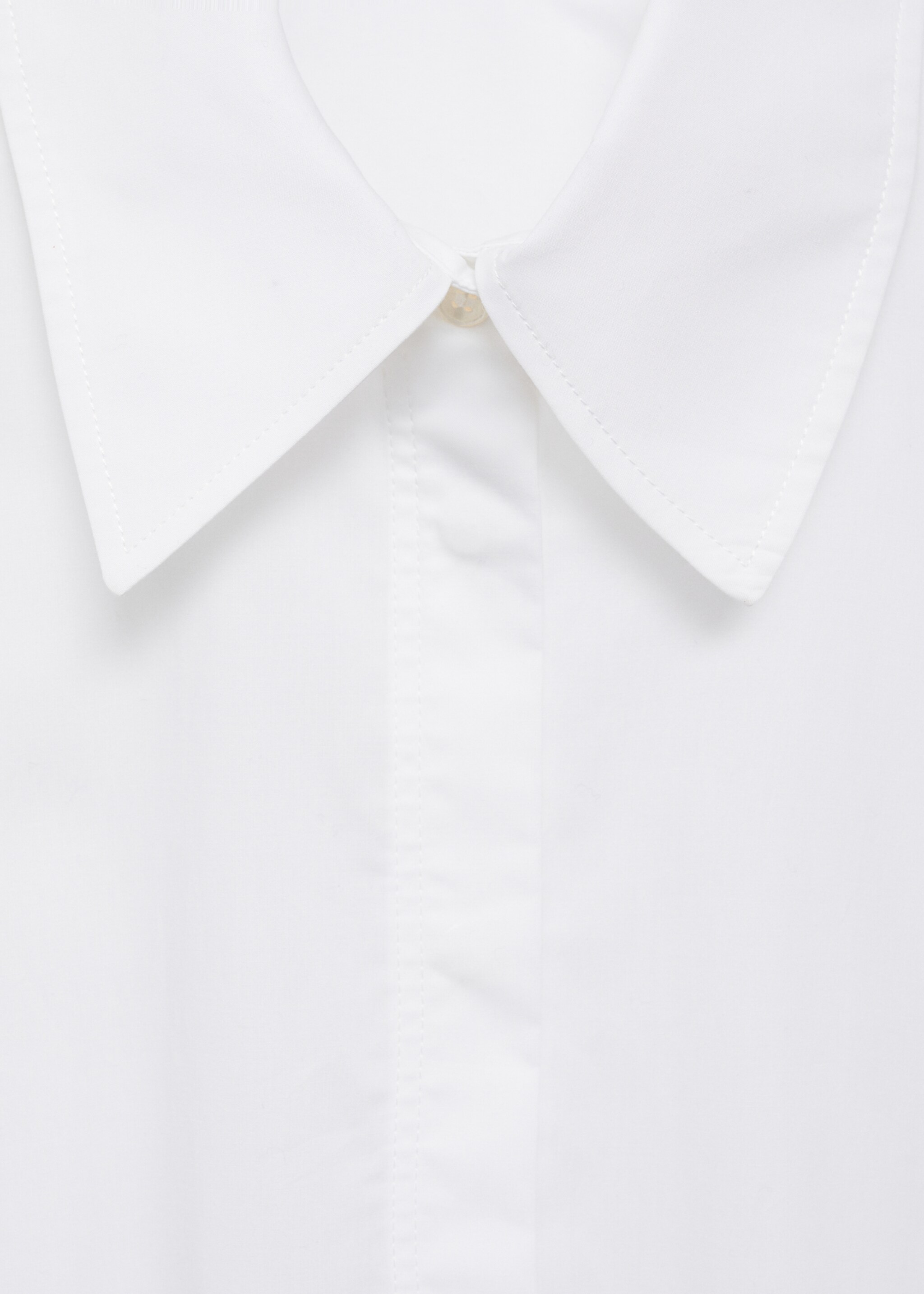 Short combined dress - Details of the article 8, White. Ref: 77085652-00.