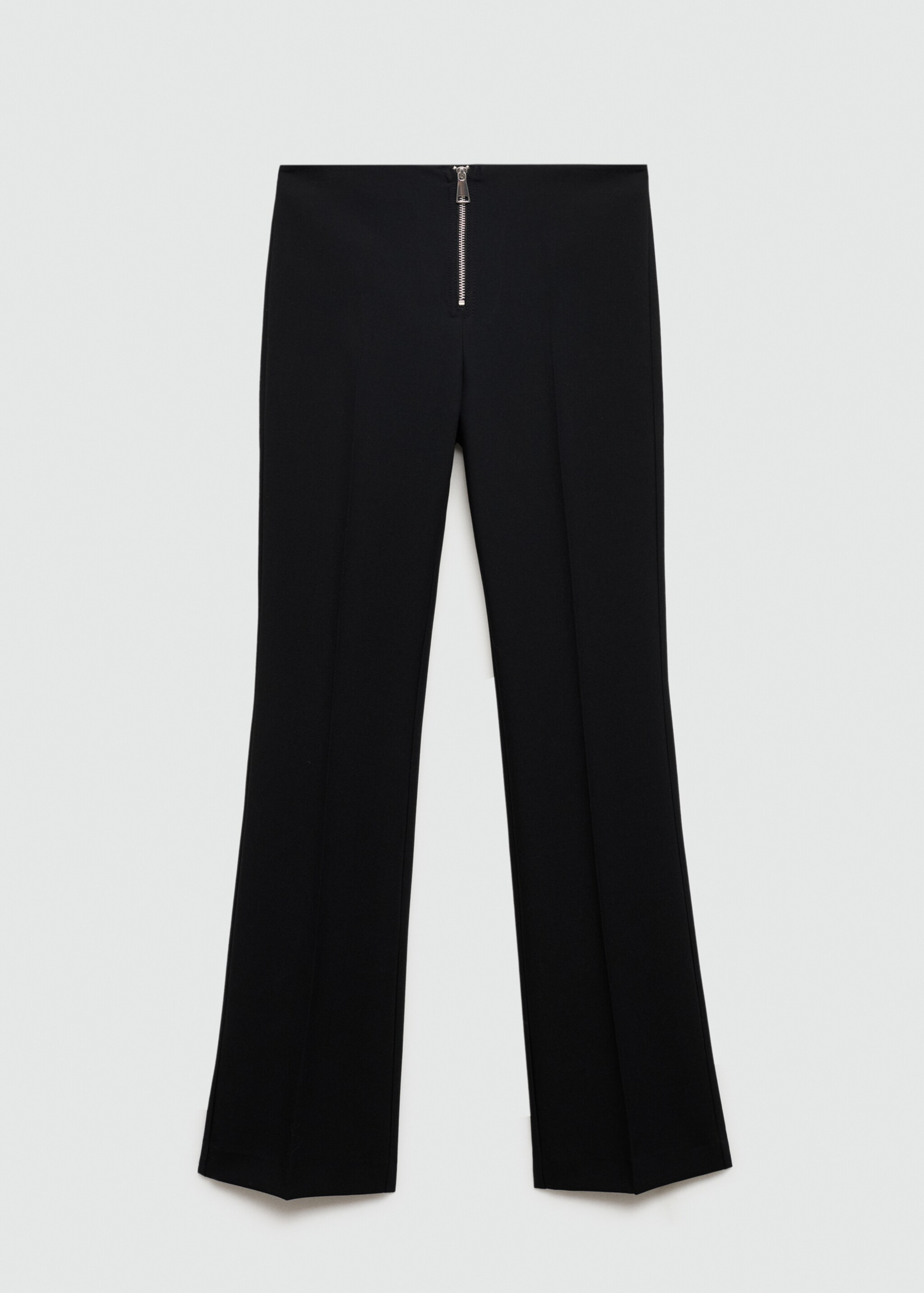 Flared trousers with zip - Article without model, Black. Ref: 77085657-00.