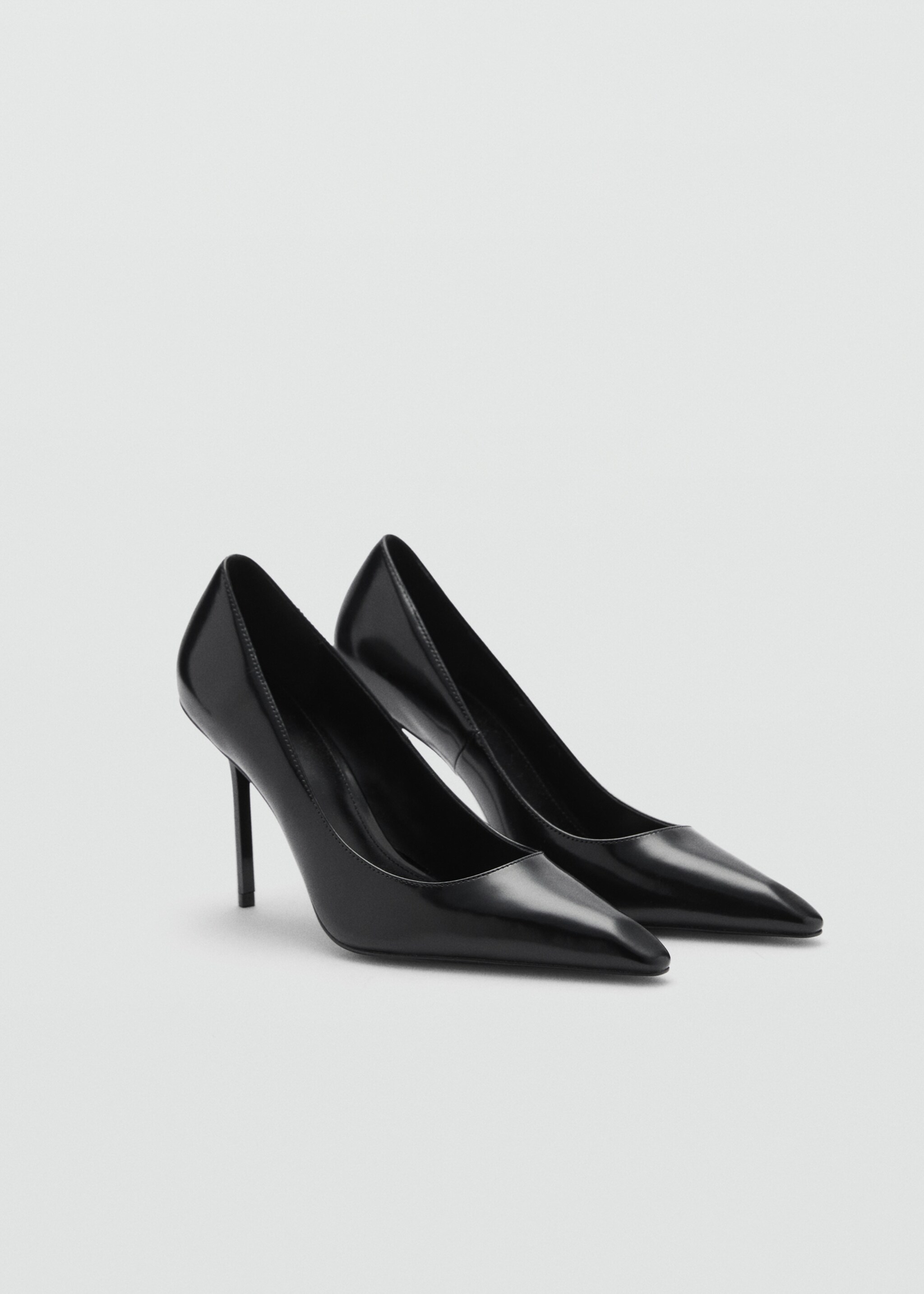 Heel leather shoes - Medium plane, Black. Ref: 77085659-00.
