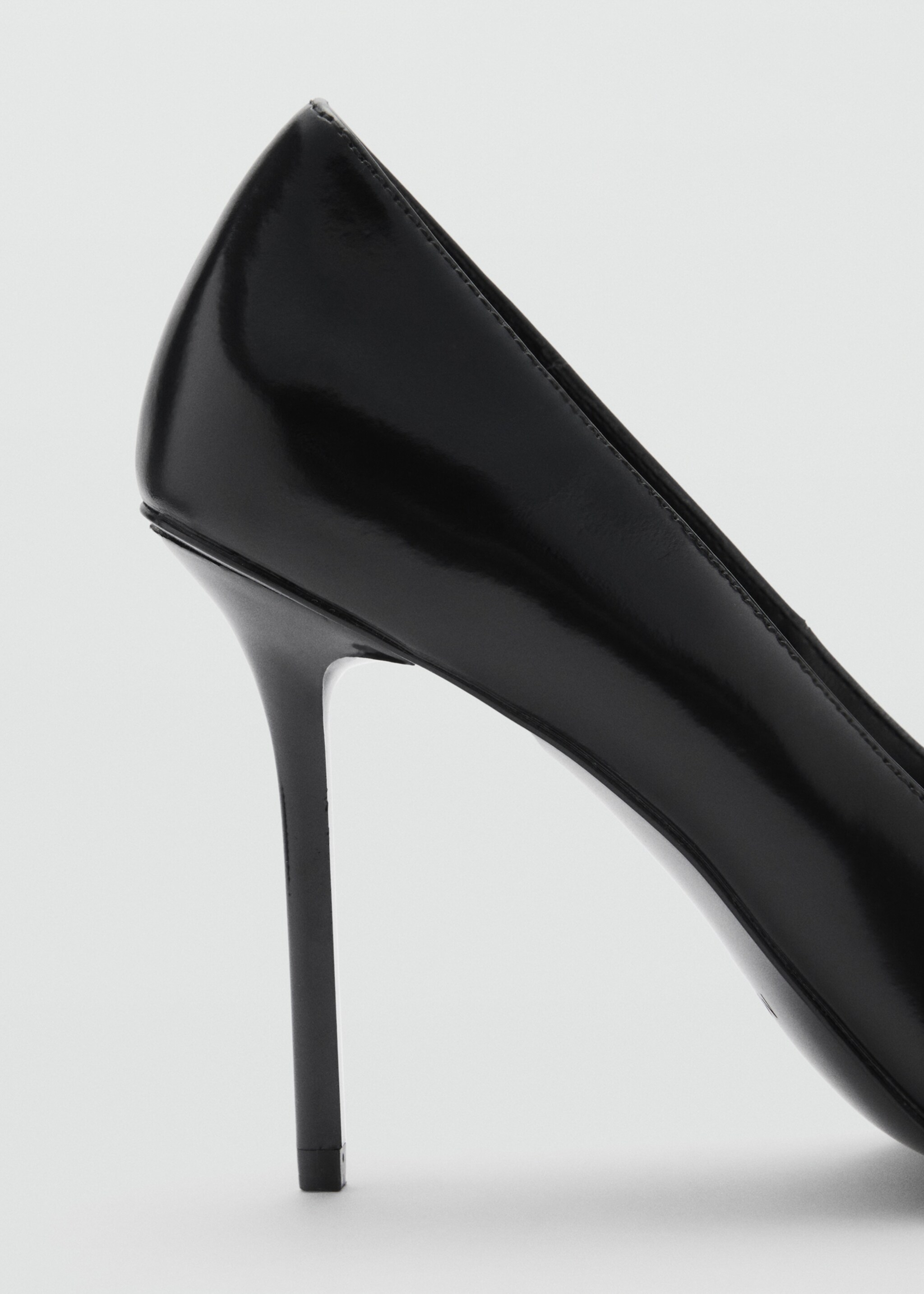 Heel leather shoes - Details of the article 1, Black. Ref: 77085659-00.