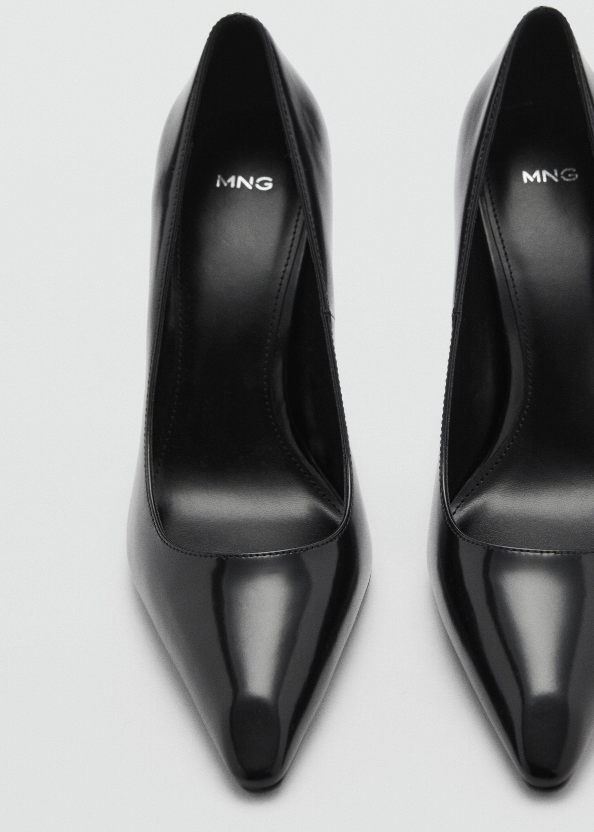 Heel leather shoes - Details of the article 2, Black. Ref: 77085659-00.