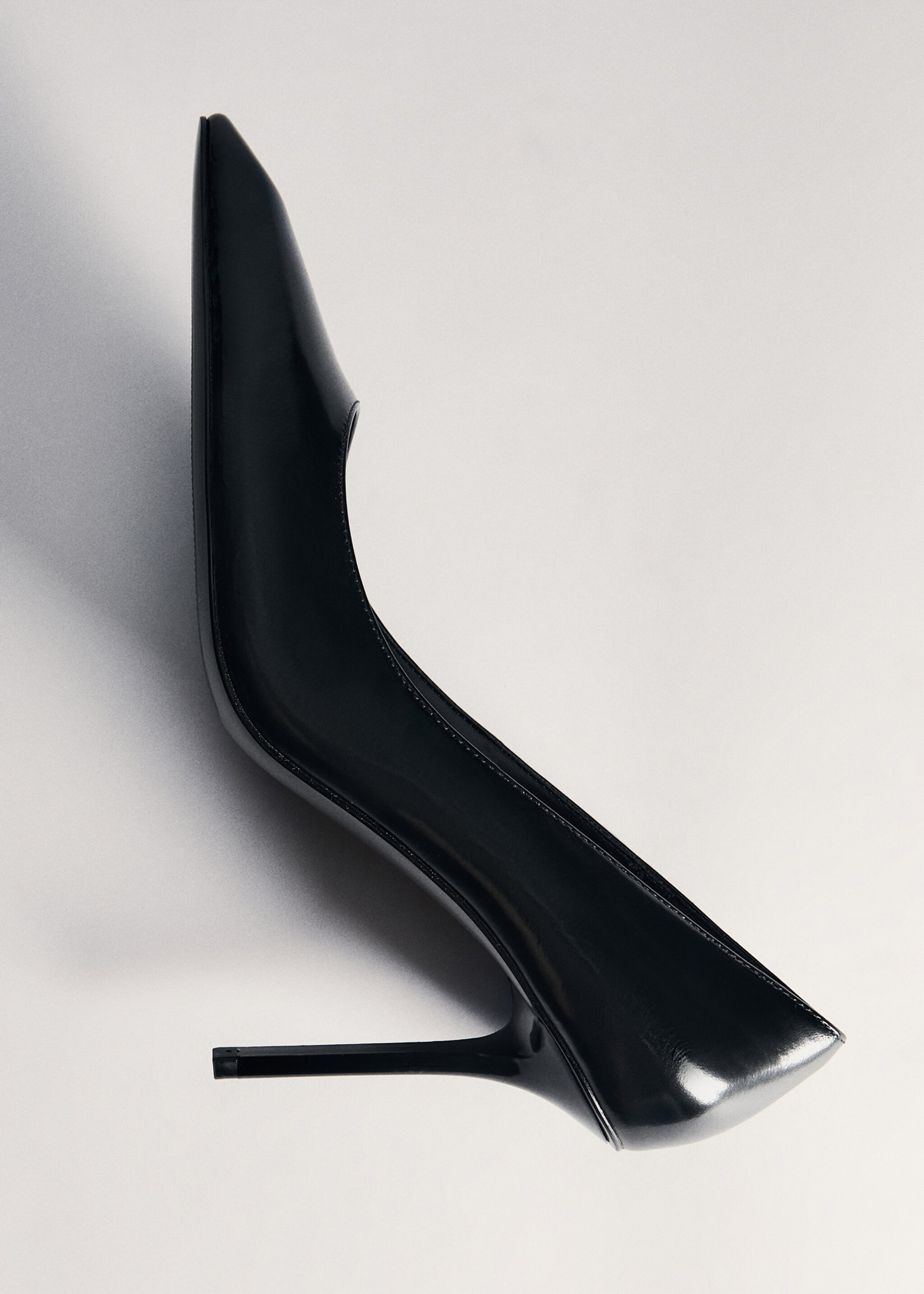 Heel leather shoes - Details of the article 5, Black. Ref: 77085659-00.