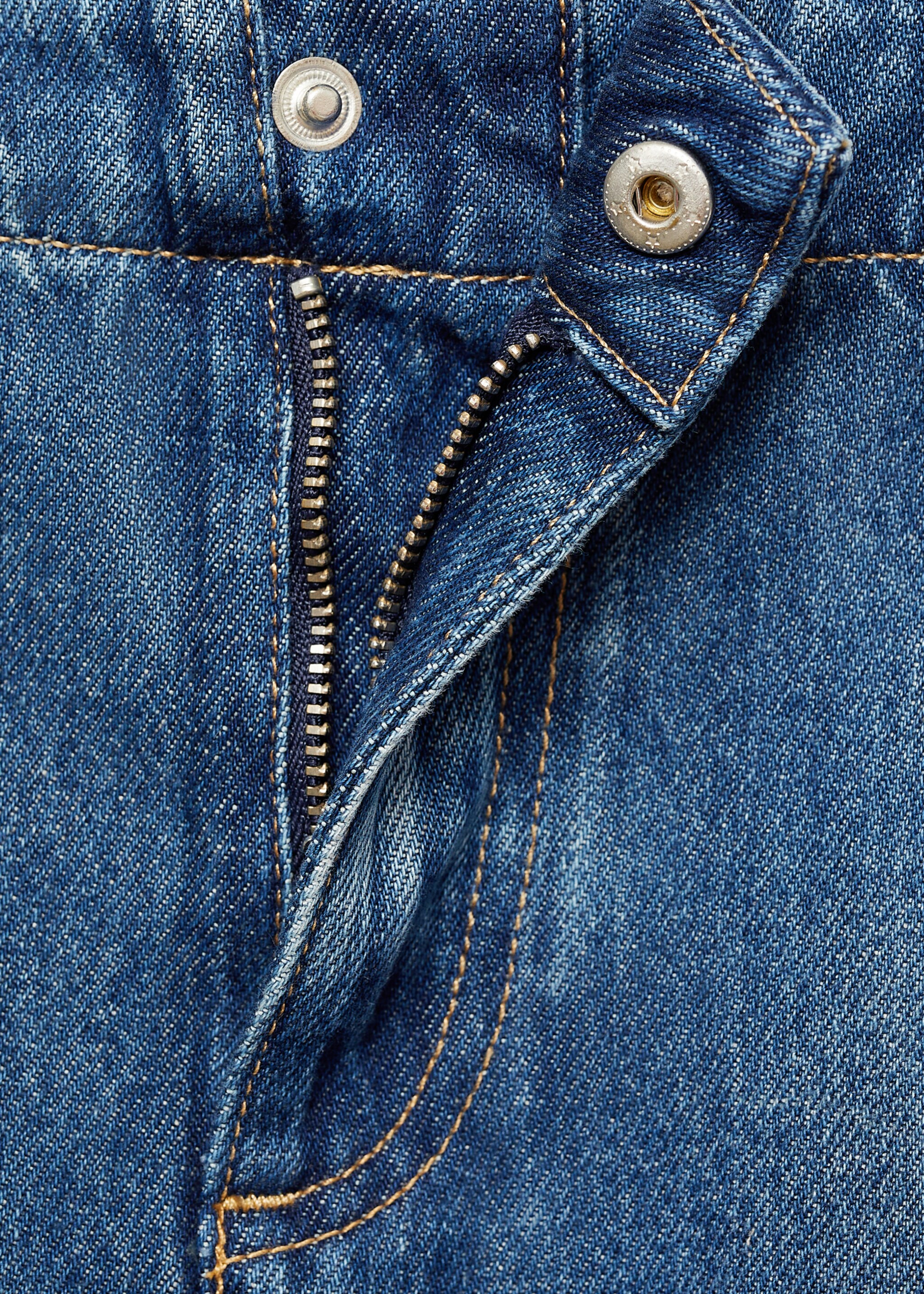 Φούστα denim ραφές αντίθεση - Λεπτομέρεια του προϊόντος 8, Μπλε Σκούρο. Ref: 77085665-00.