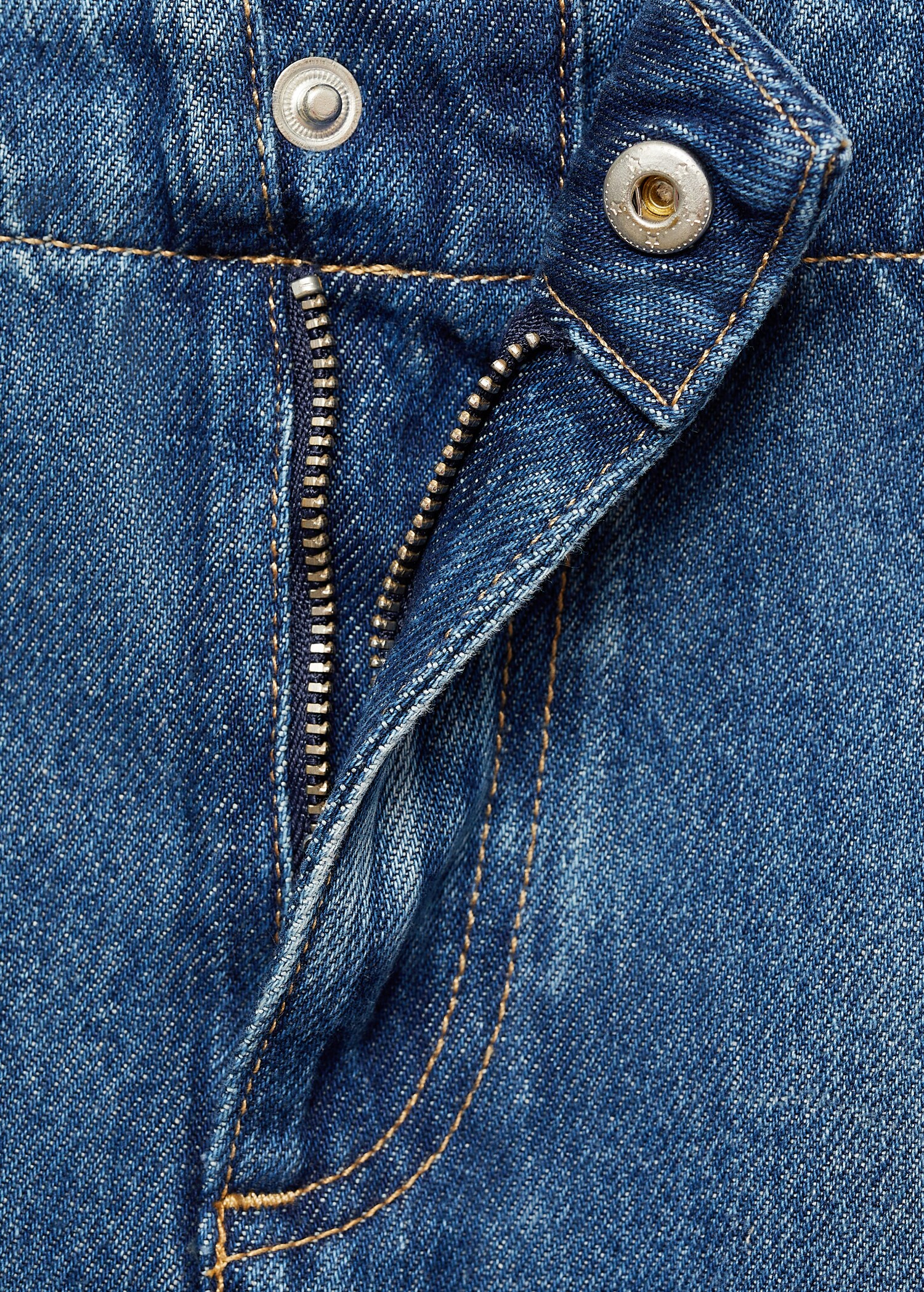 Φούστα denim ραφές αντίθεση - Λεπτομέρεια του προϊόντος 8