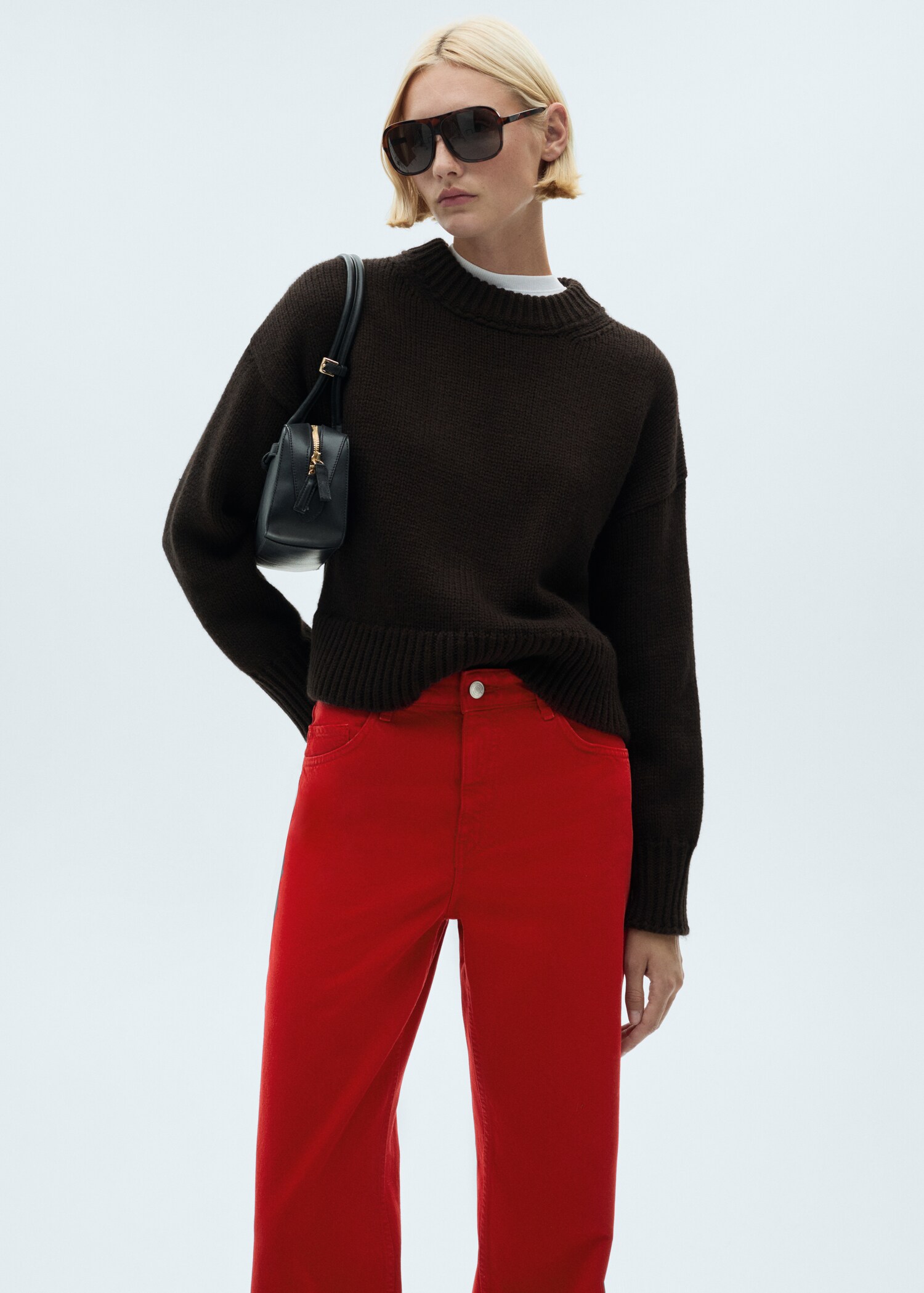 High waist straight jeans - Details of the article 1