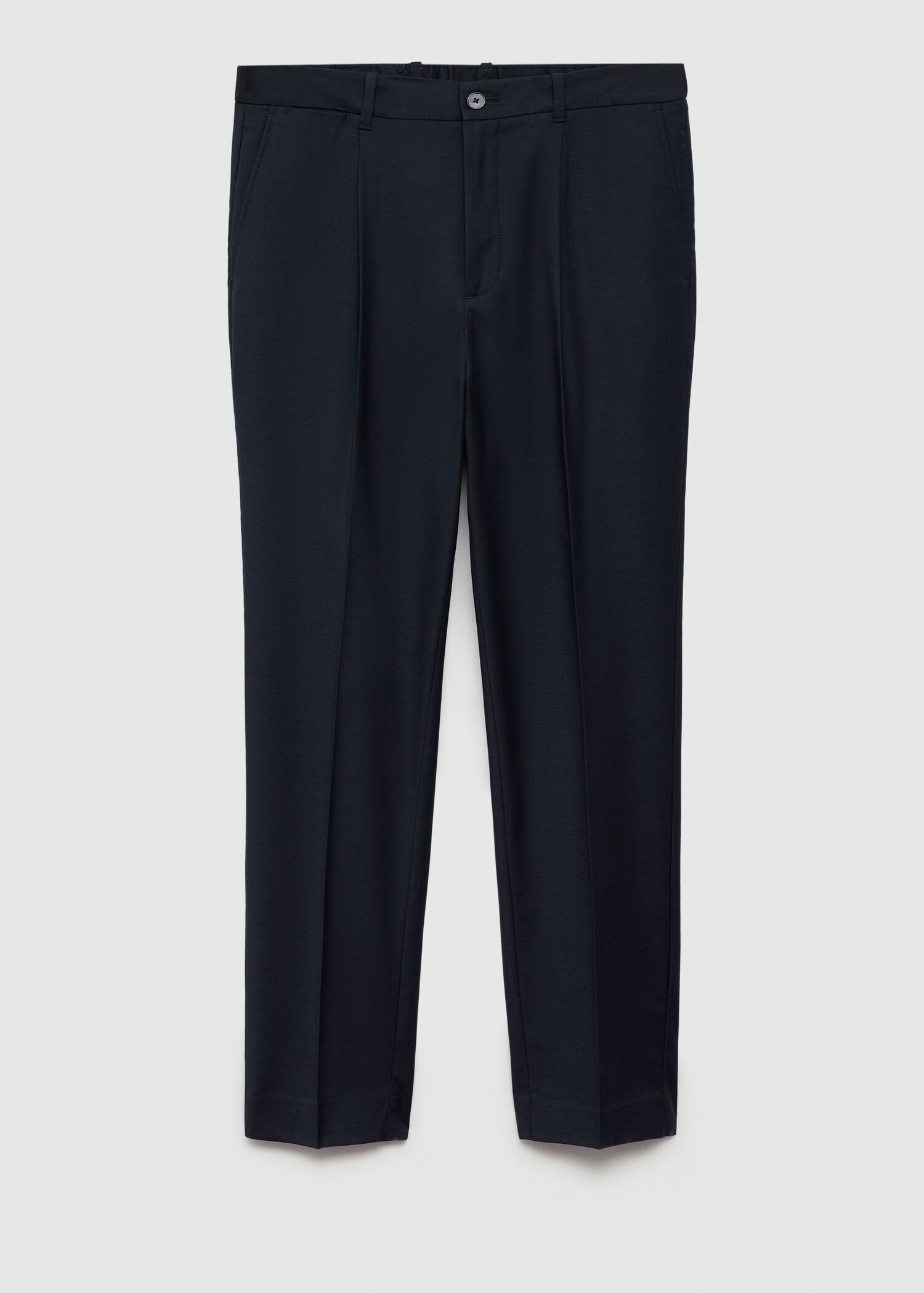 Pleated slim-fit trousers - Article without model