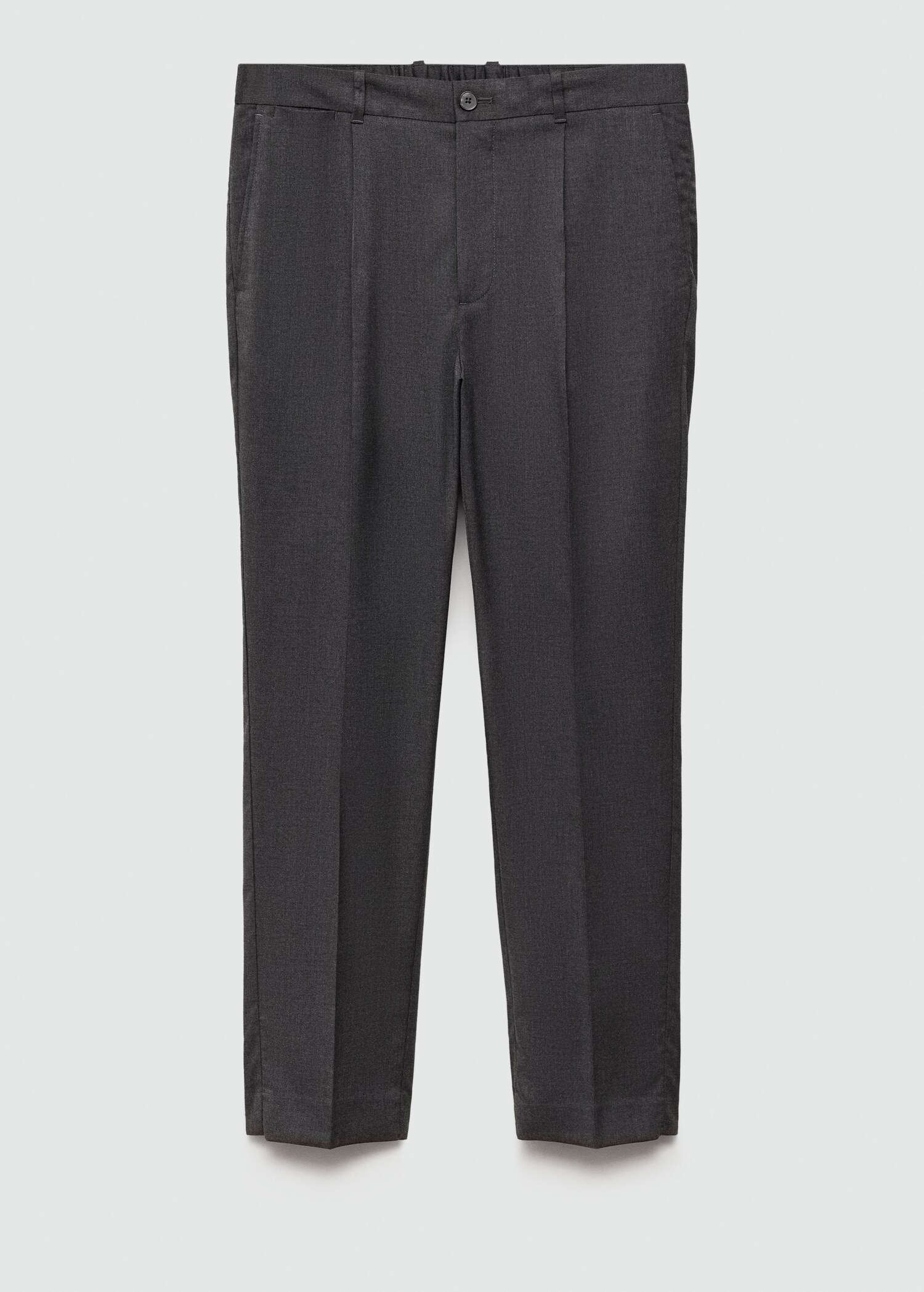 Pleated slim-fit trousers - Article without model