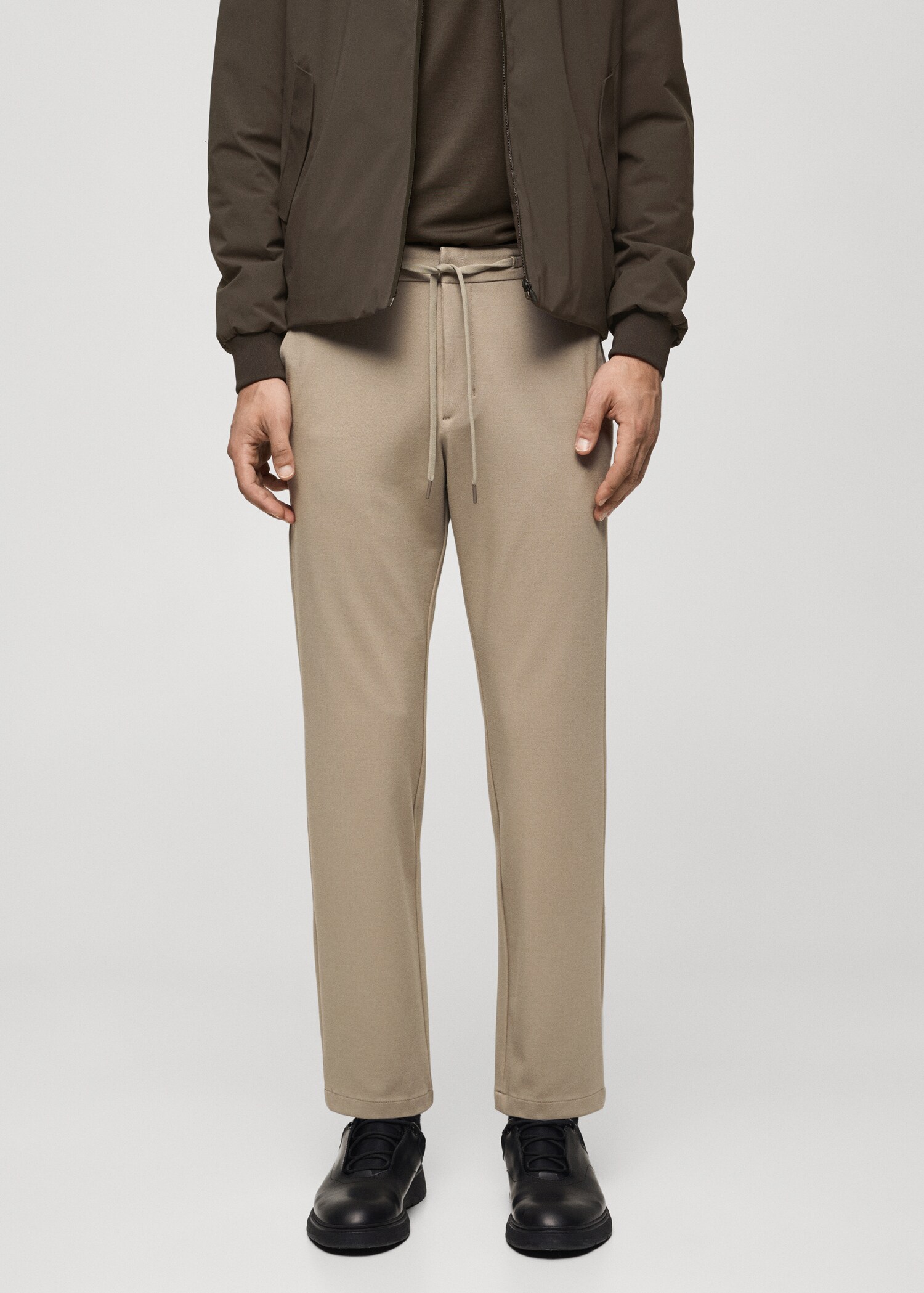 Pantalón slim fit comfort stretch cordón - Plano medio