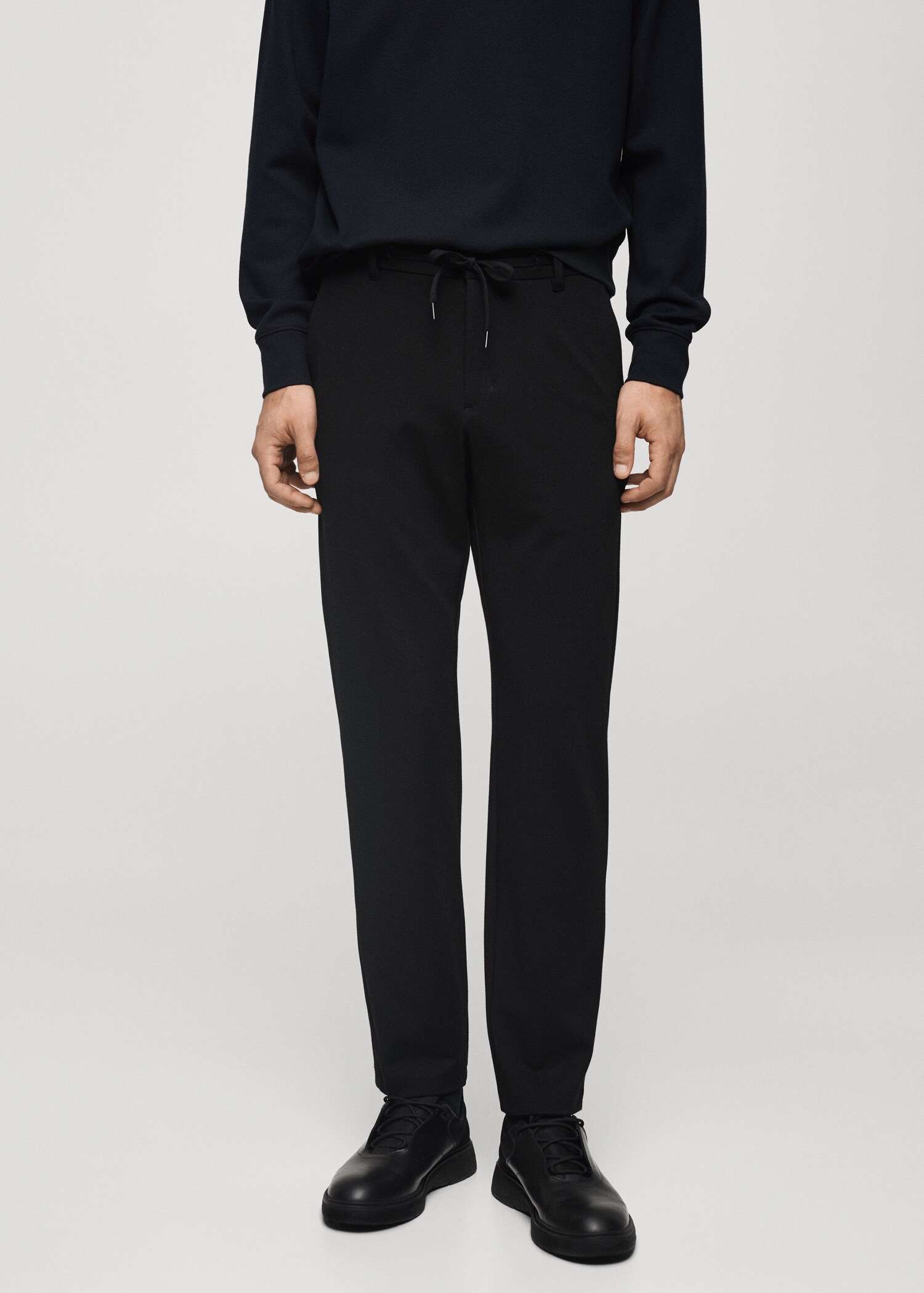 Pantalón slim fit comfort stretch cordón - Plano medio