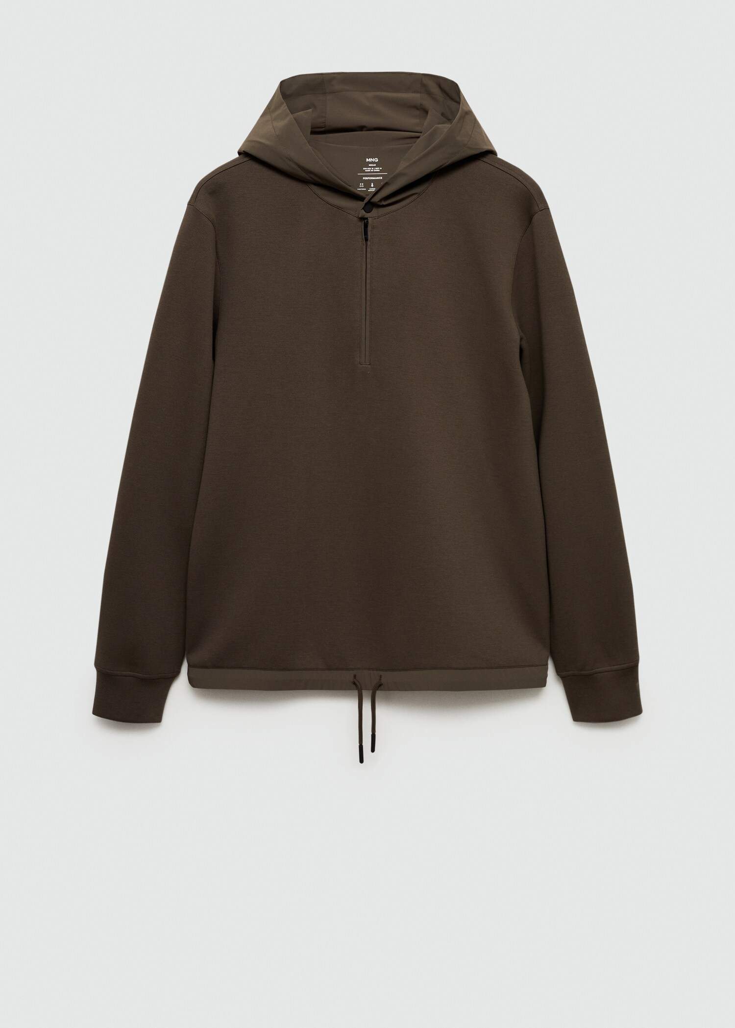 Φούτερ κουκούλα regular fit comfort stretch - Προϊόν χωρίς μοντέλο