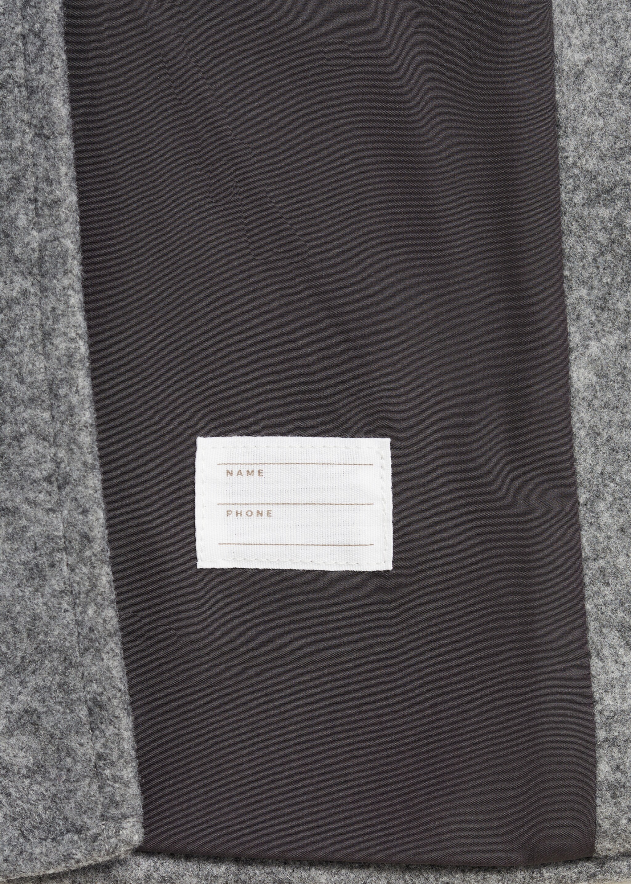 Alamares cloth coat - Details of the article 0, Grey. Ref: 77085968-00.