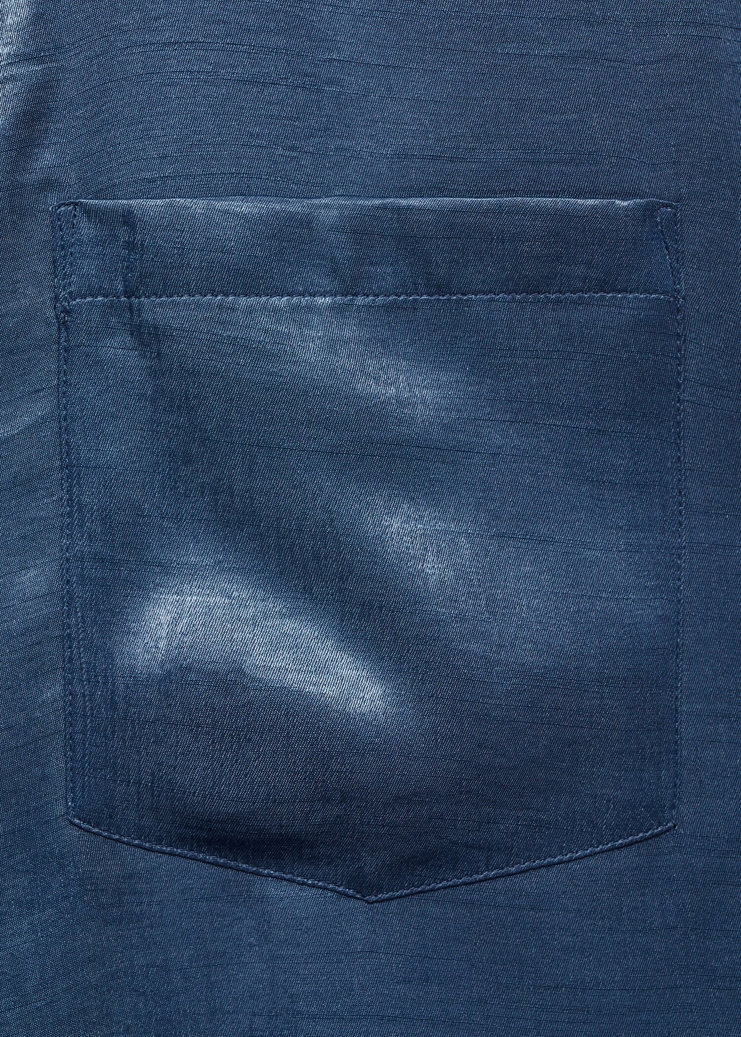 Satin shirt with bow - Details of the article 0