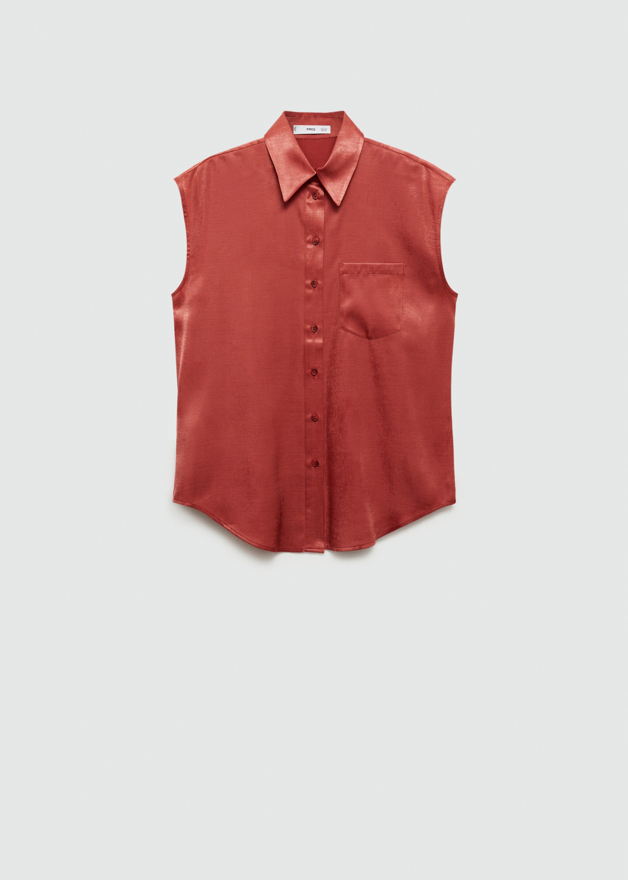 Satin shirt with bow - Article without model