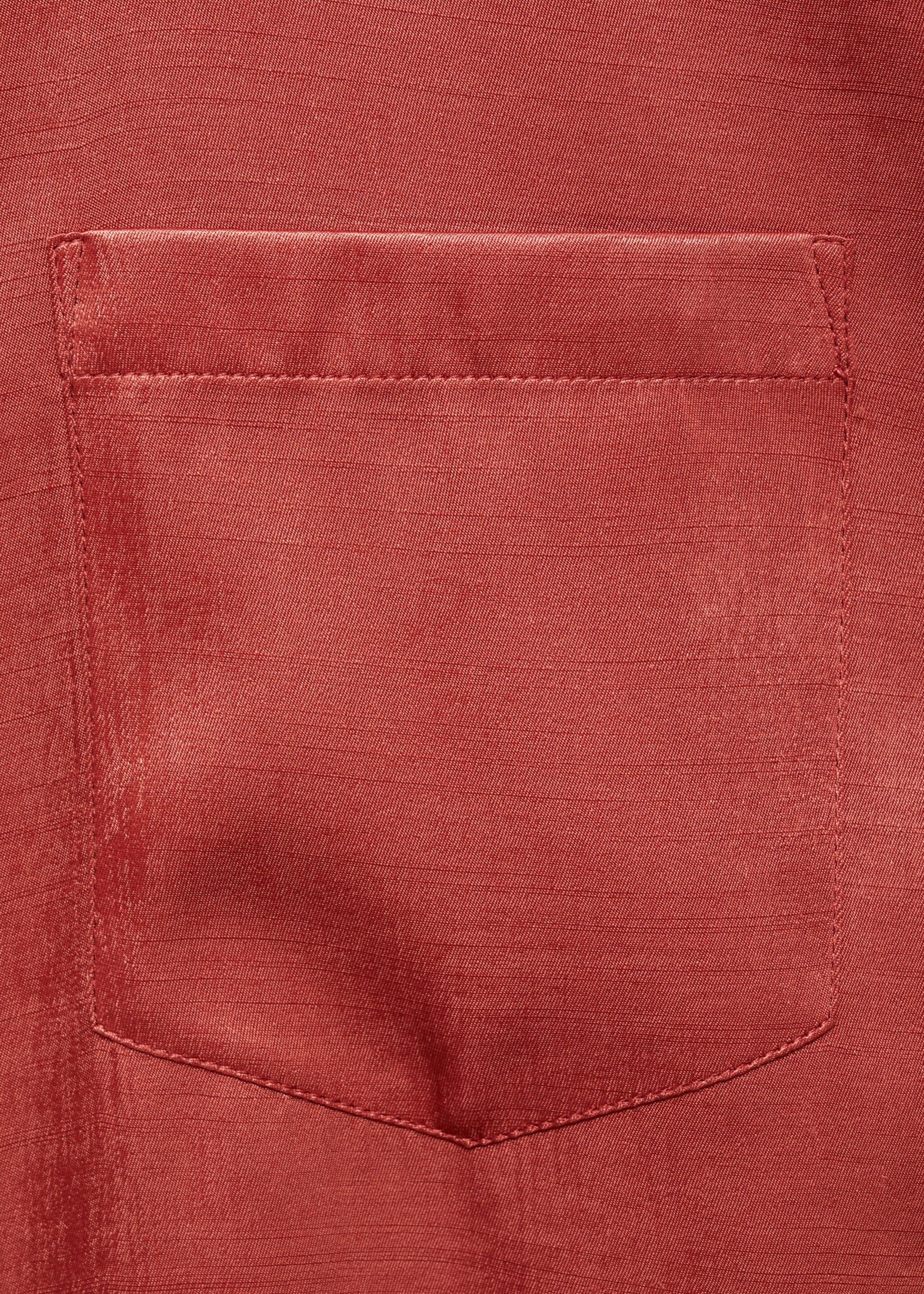 Satin shirt with bow - Details of the article 0