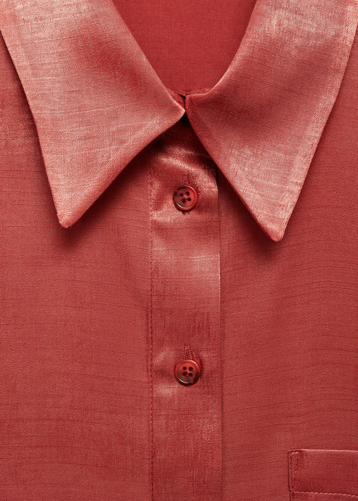 Satin shirt with bow - Détail de l'article 8