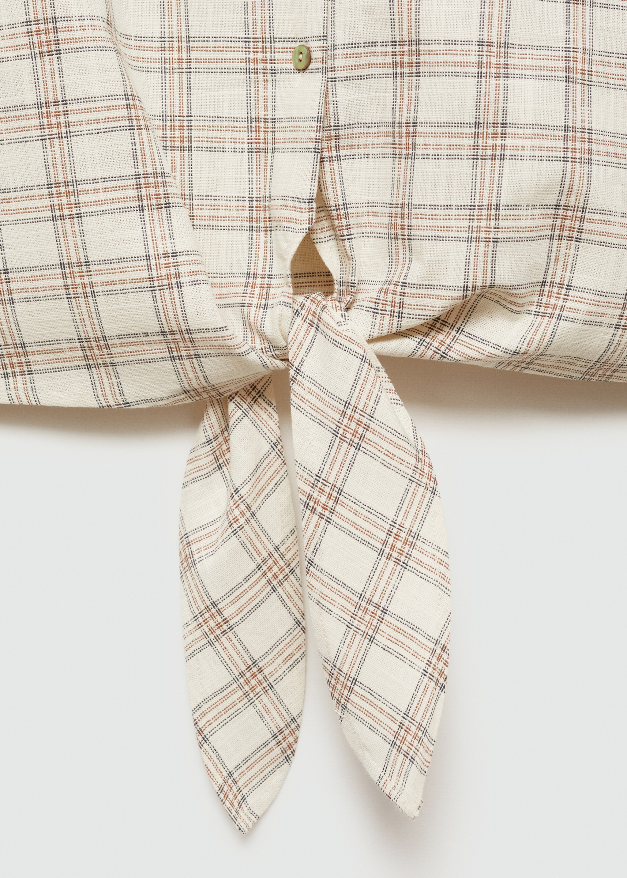 Check crop shirt - Details of the article 0