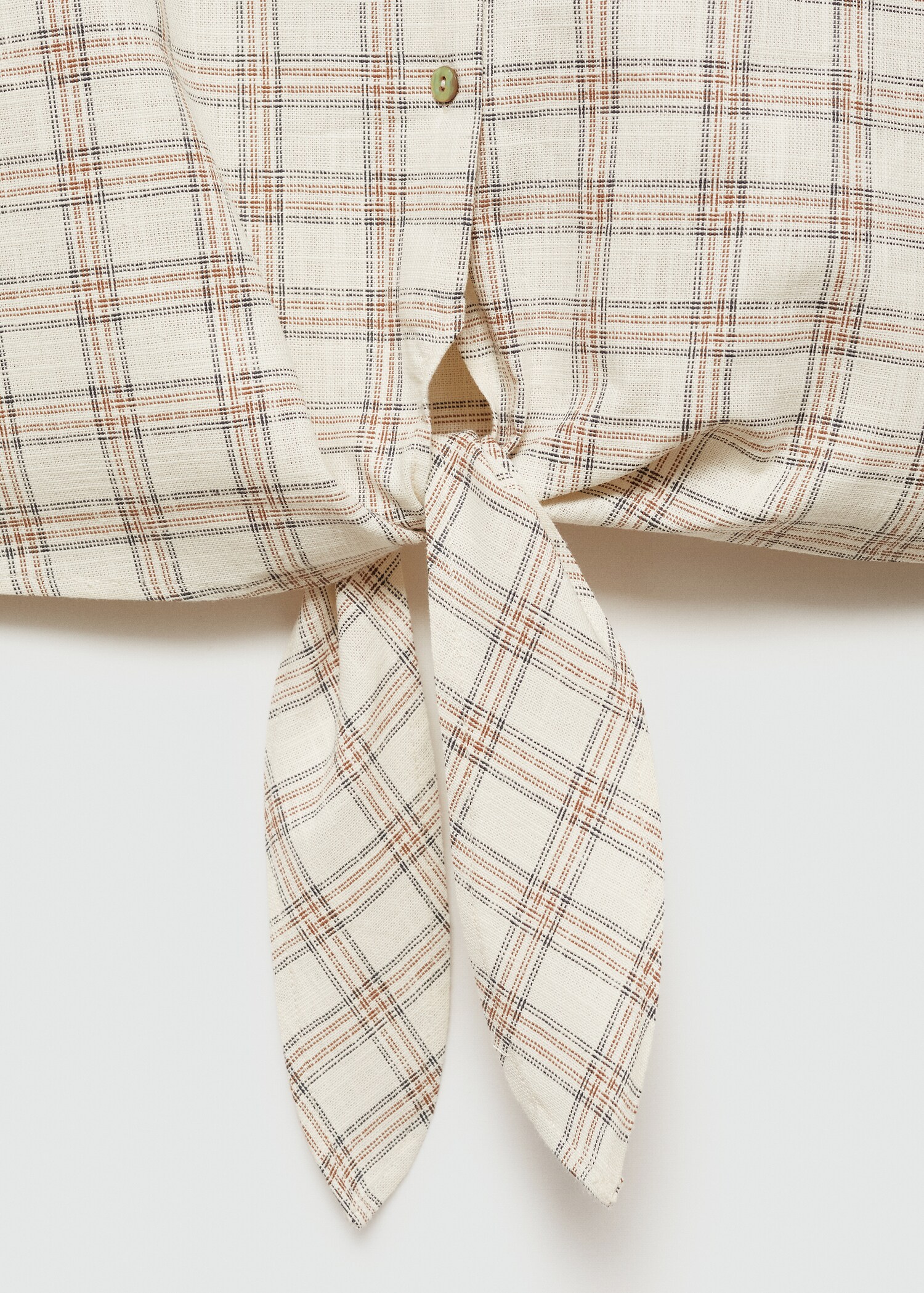 Kariertes Cropped-Hemd - Detail des Artikels 0
