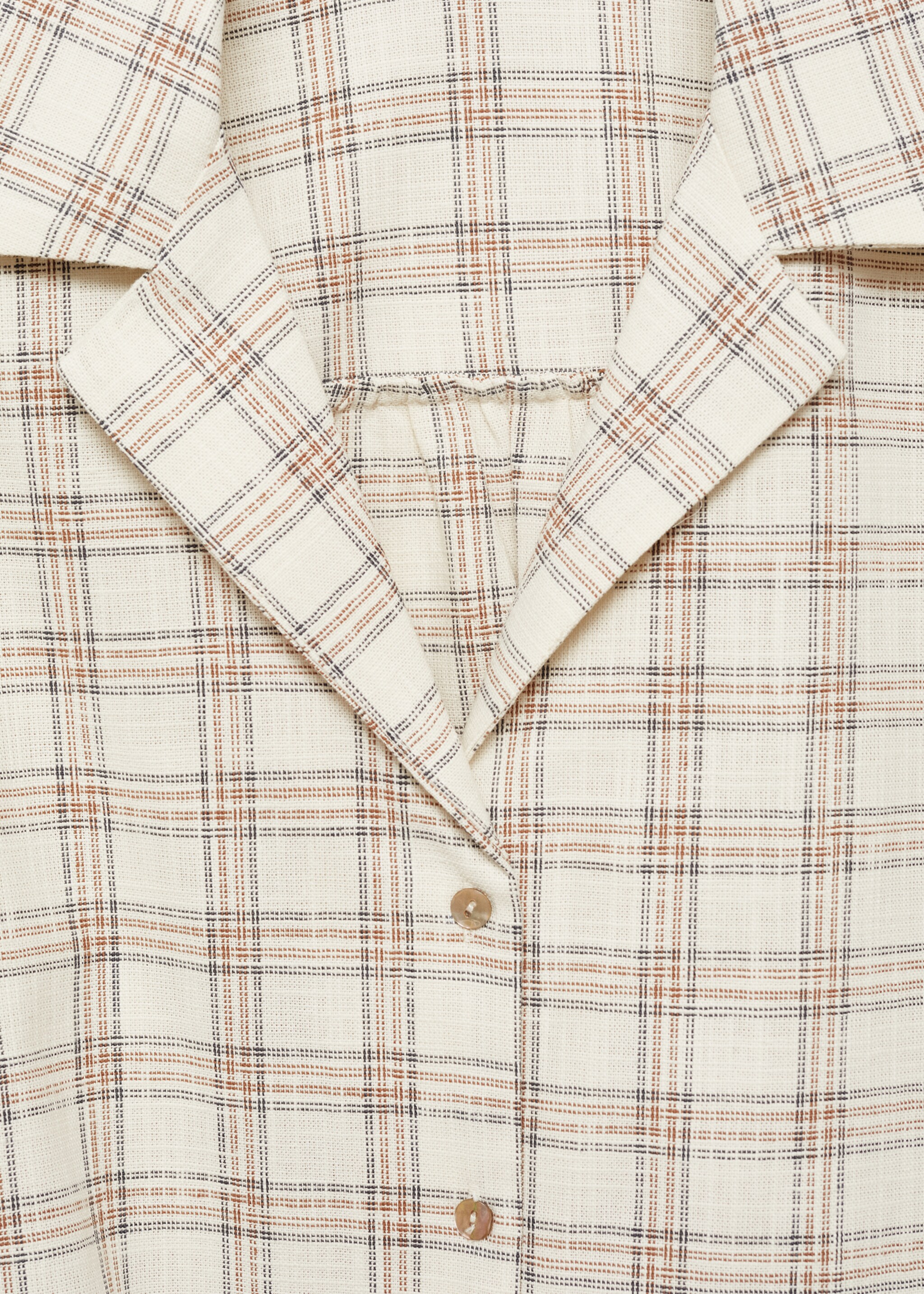 Check crop shirt - Details of the article 8