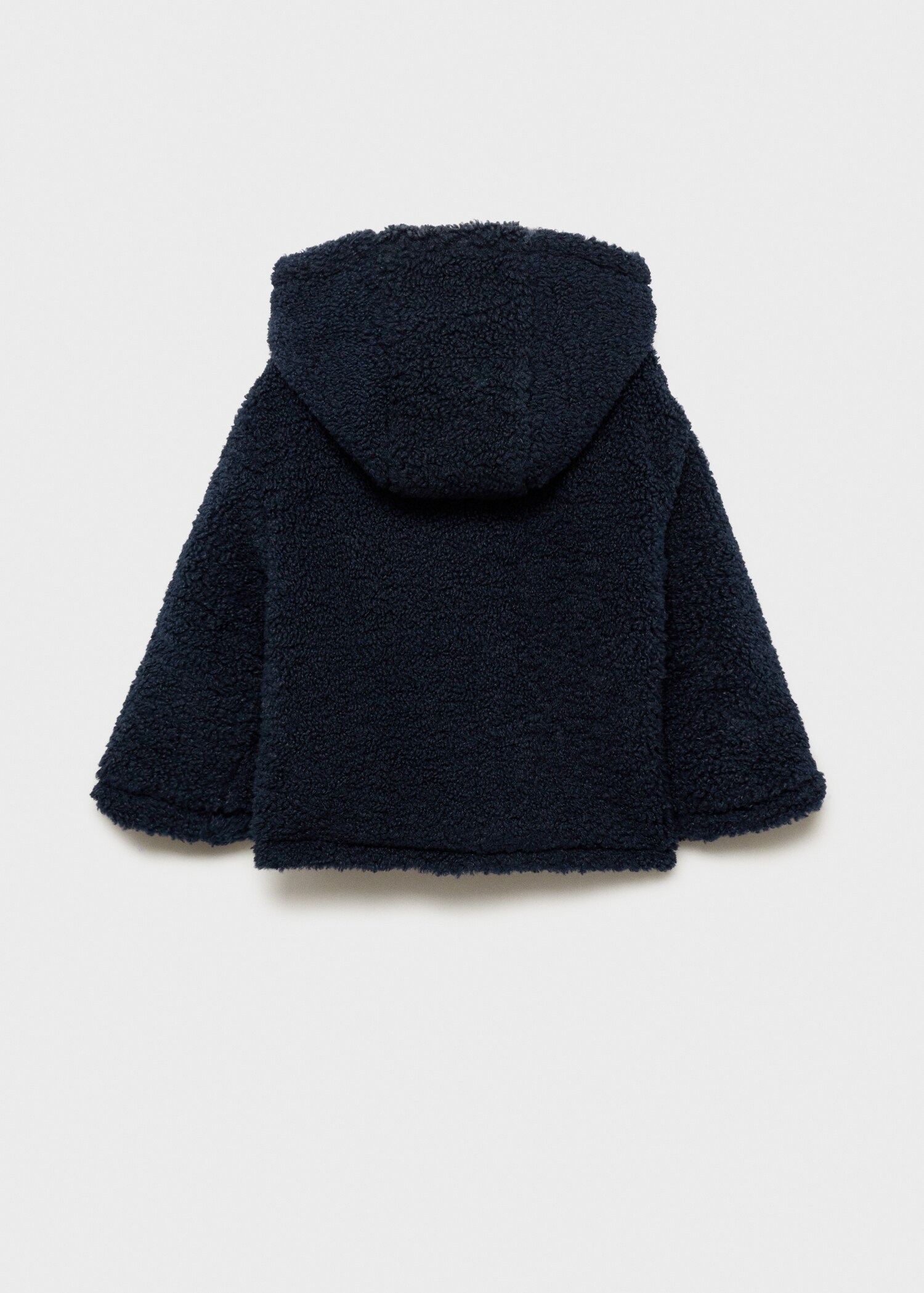 Shearling-effect hooded coat - Reverse of the article
