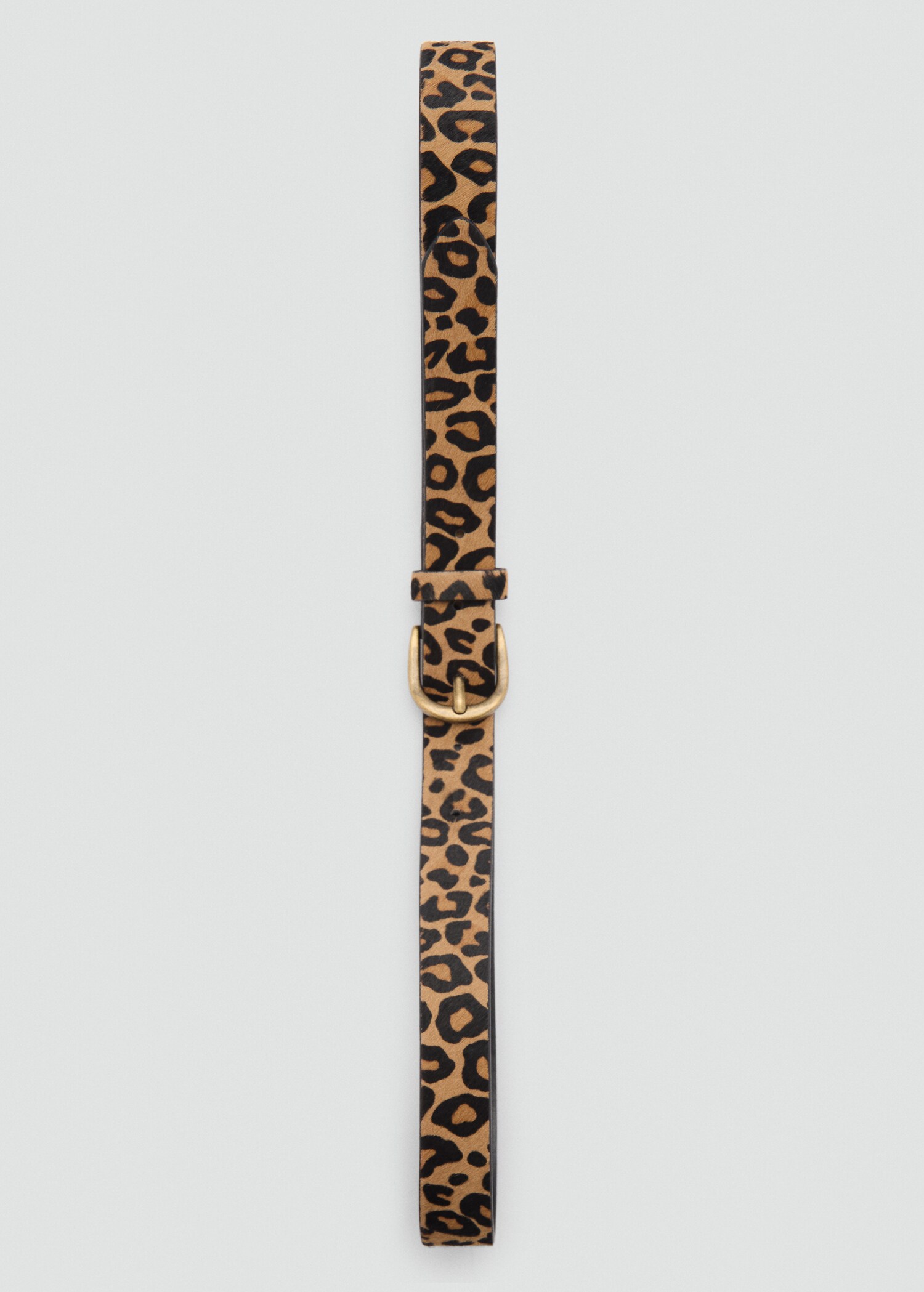 Leopard-print leather belt - Details of the article 2