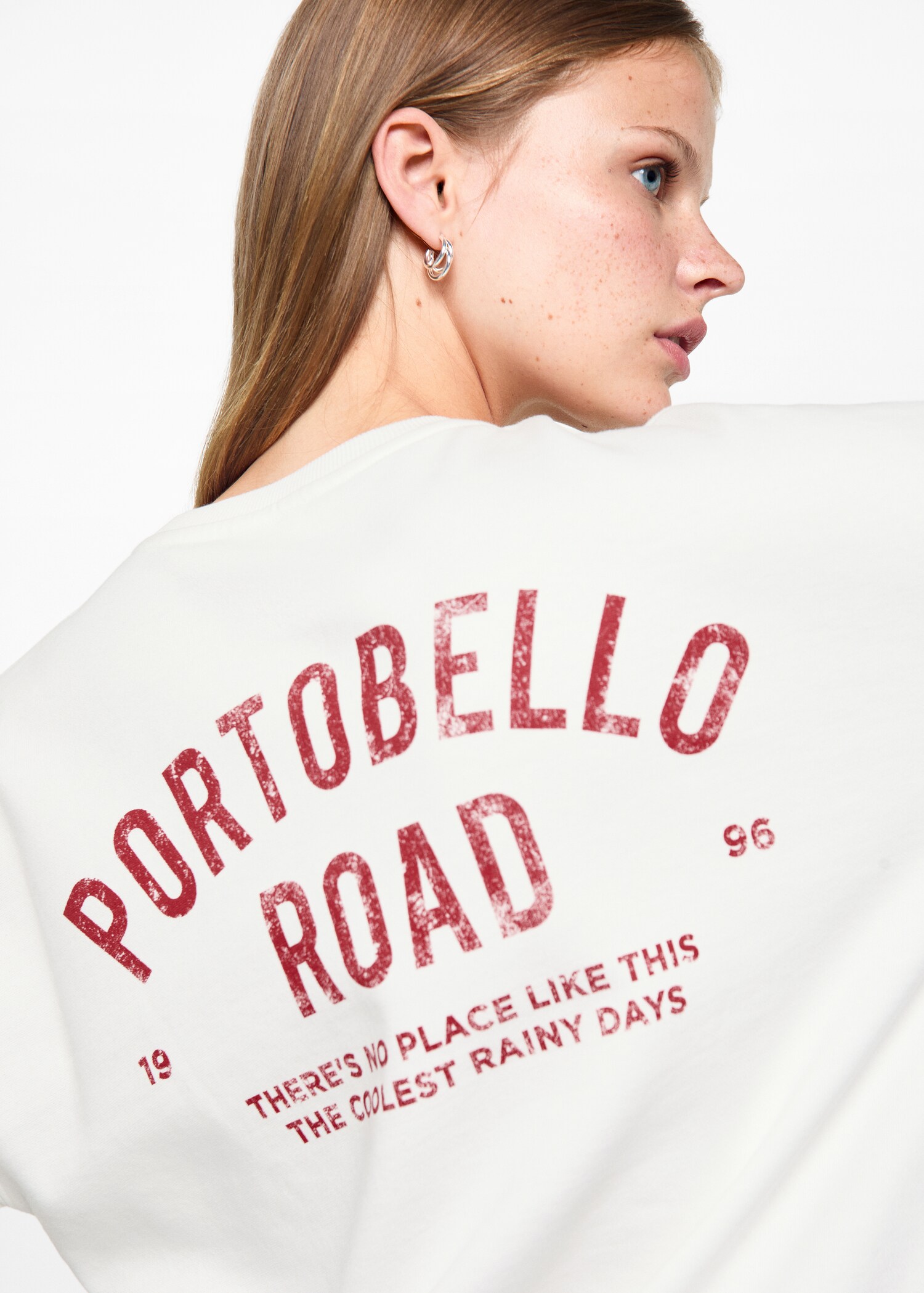 Printed cotton sweatshirt - Details of the article 1