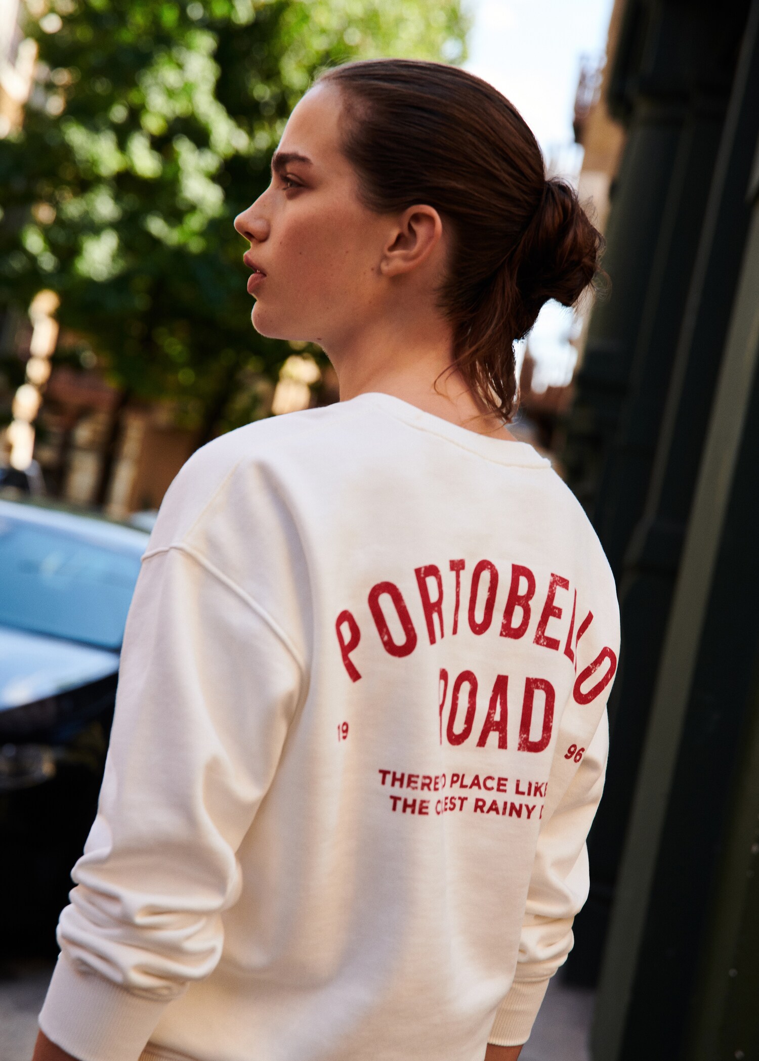 Printed cotton sweatshirt - Details of the article 5
