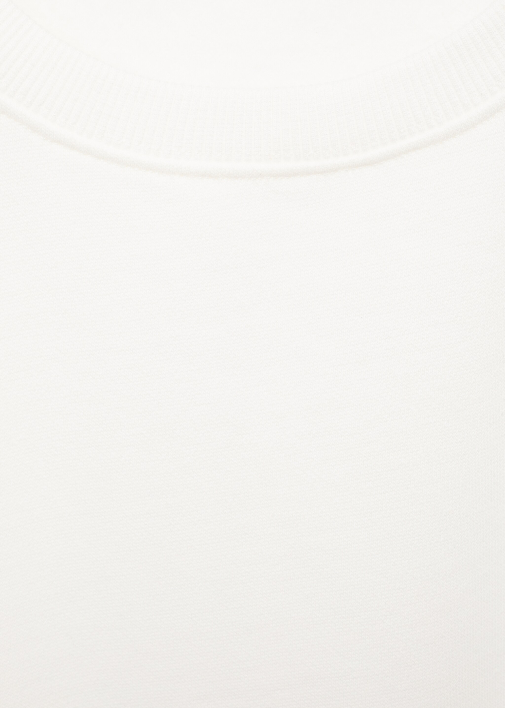 Bedrukt katoenen sweatshirt - Detail van het artikel 8, Gebroken wit. Ref: 77085992-00.