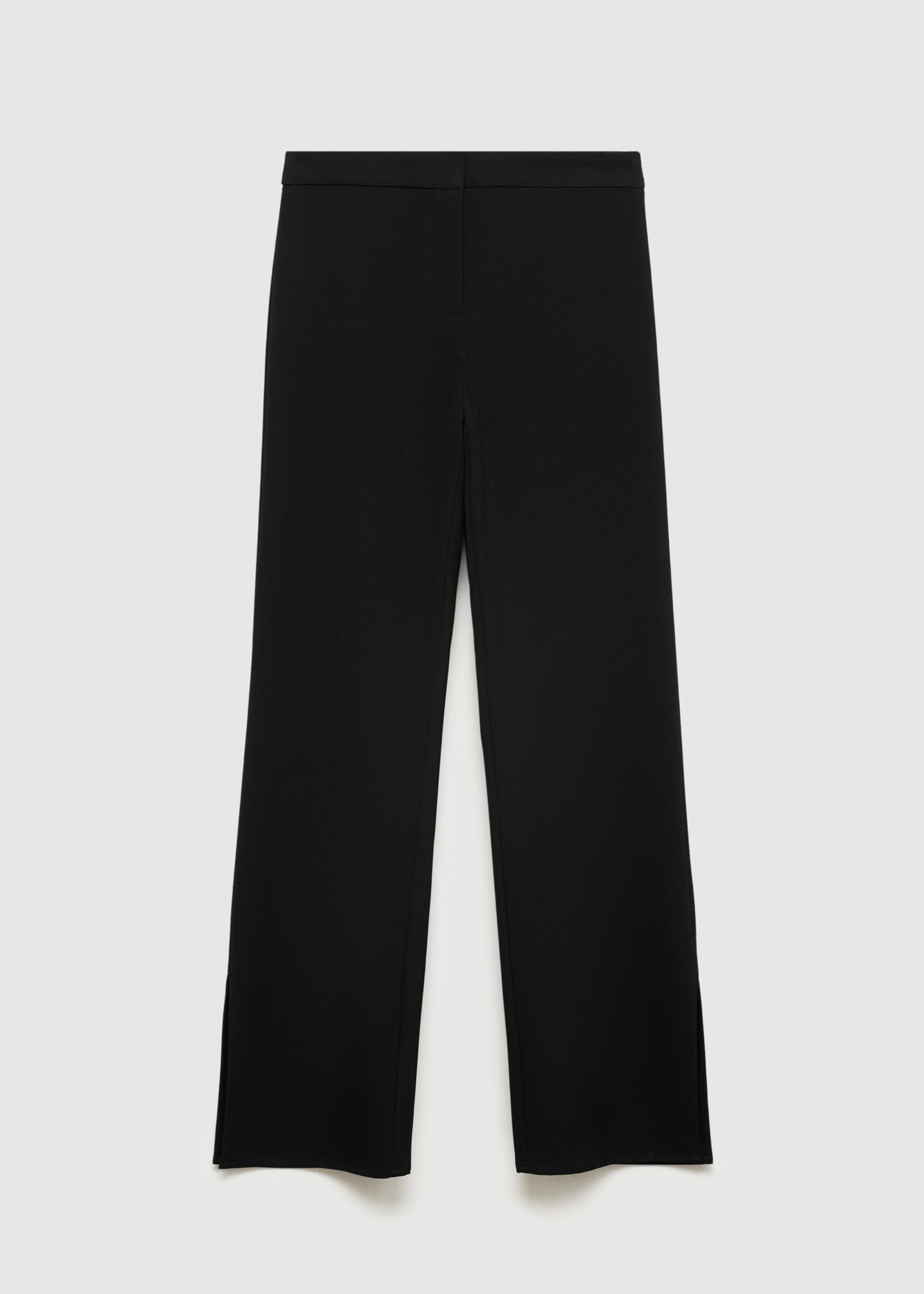 Side slit suit pants - Article without model, Black. Ref: 77085999-00.