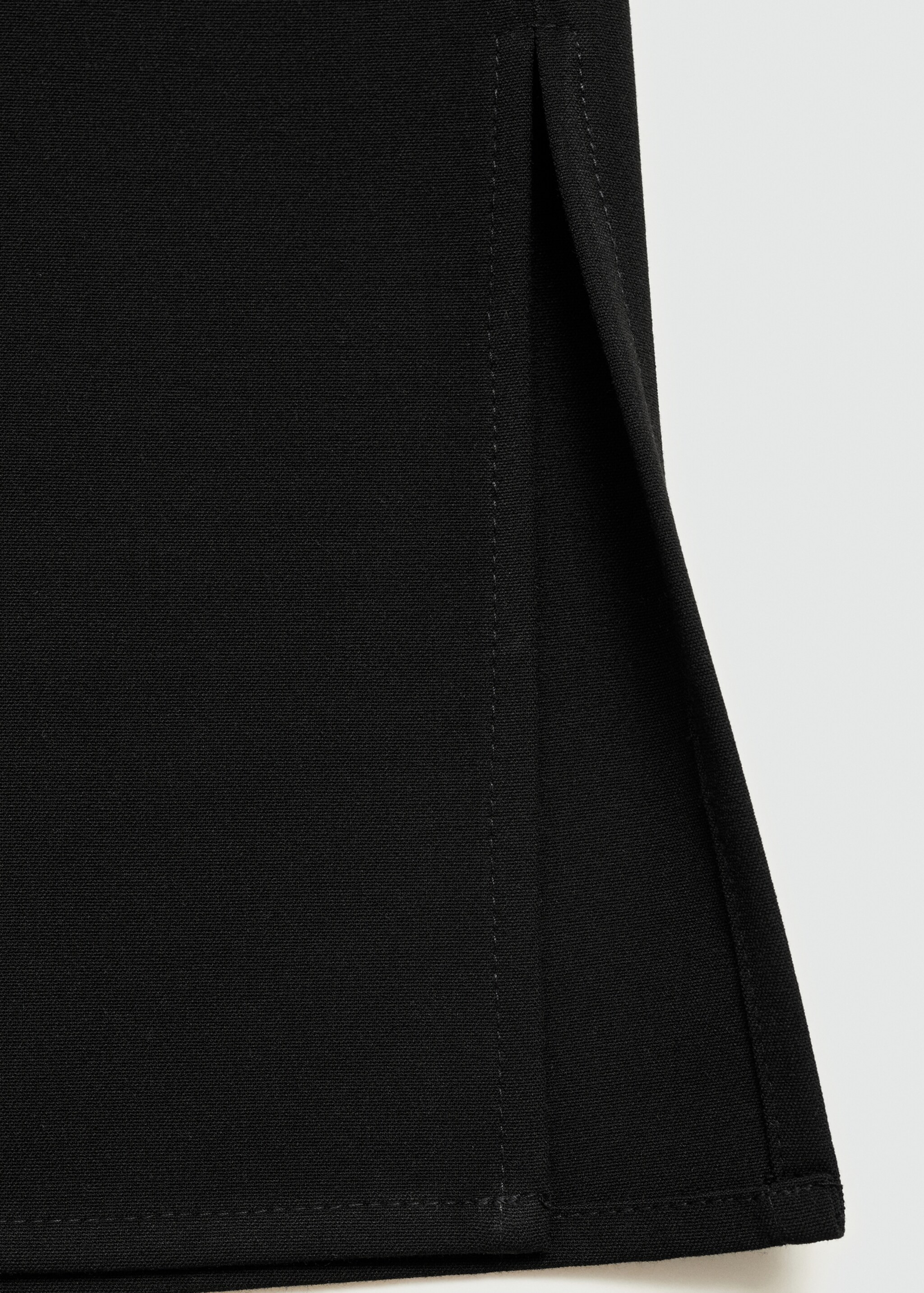 Side slit suit pants - Details of the article 0, Black. Ref: 77085999-00.