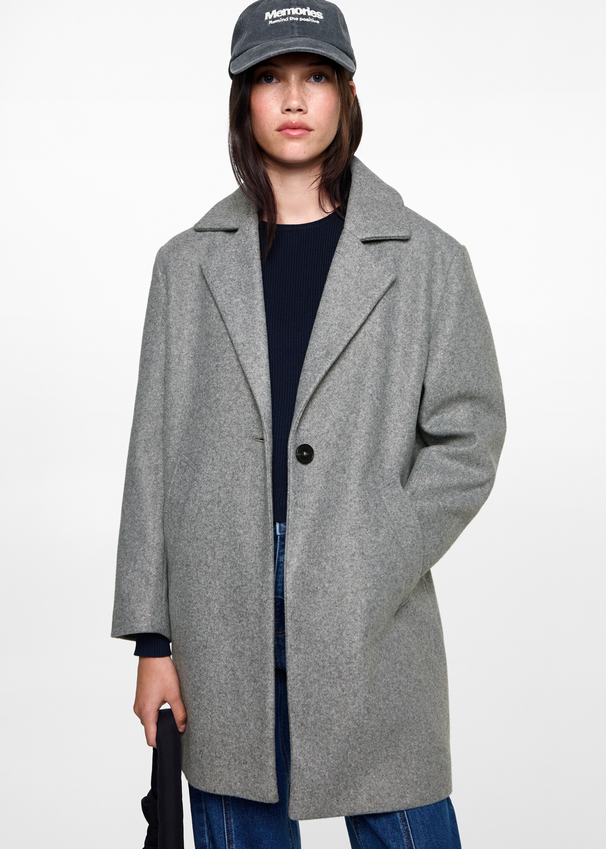 Abric drap butxaques - Pla mig, Gris. Ref: 77086335-00.