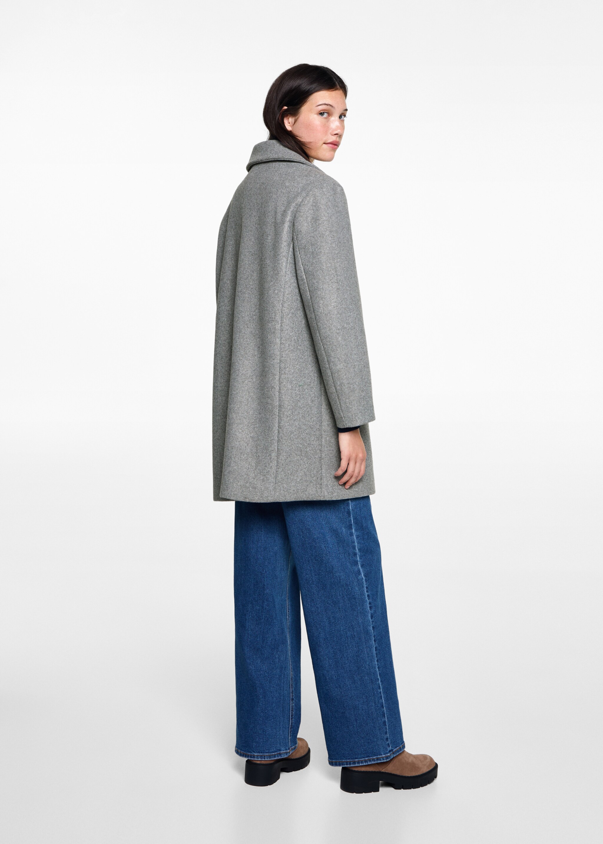 Abric drap butxaques - Revers de l'article, Gris. Ref: 77086335-00.