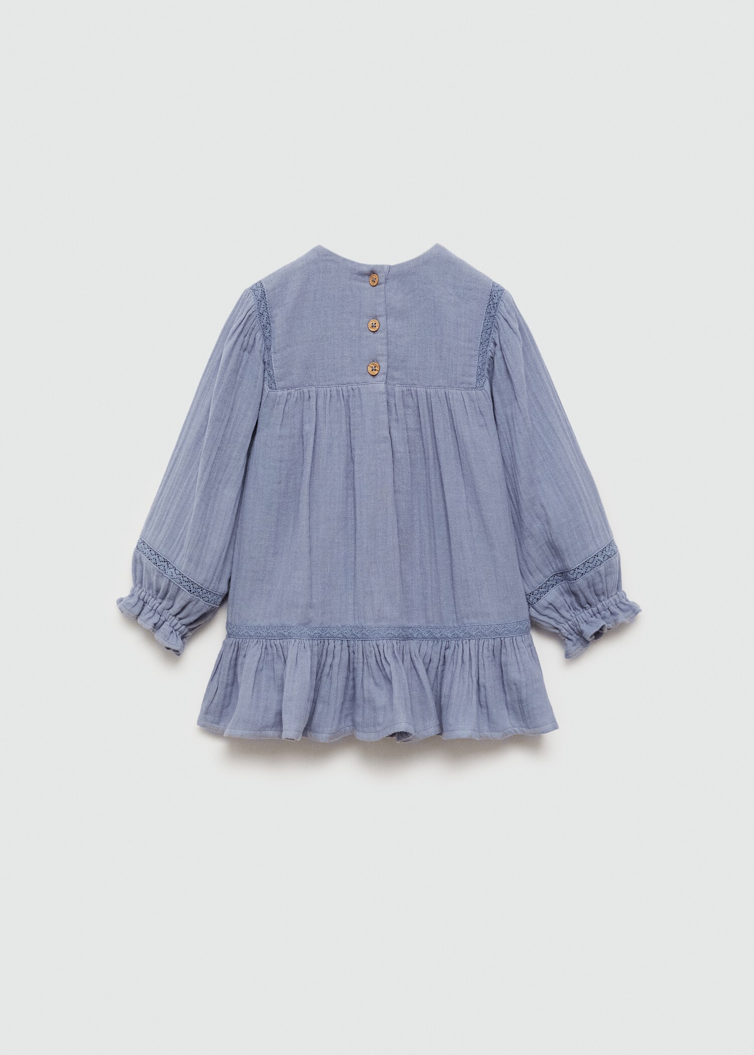 Embroidered cotton dress - Reverse of the article